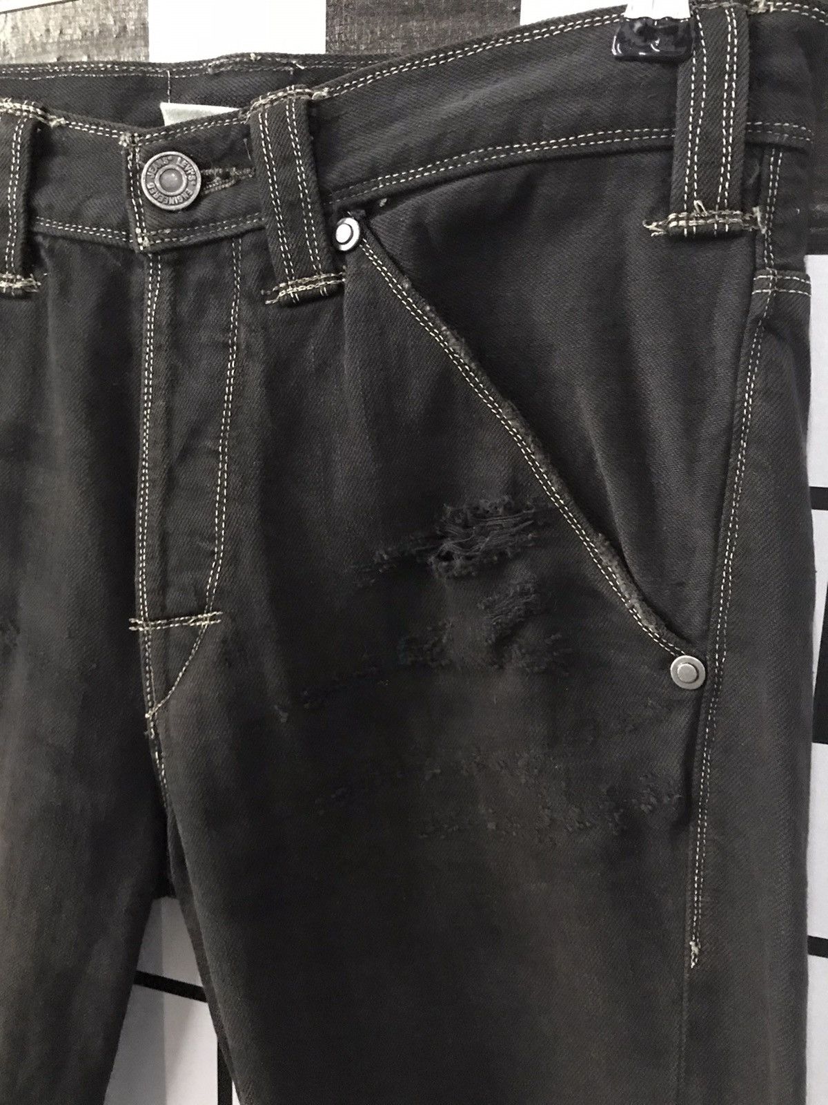 Levi's × Vintage Vintage 90’s Levi’s Engineered Twisted Zipper ankle denim Size US 30 / EU 46 - 8 Thumbnail