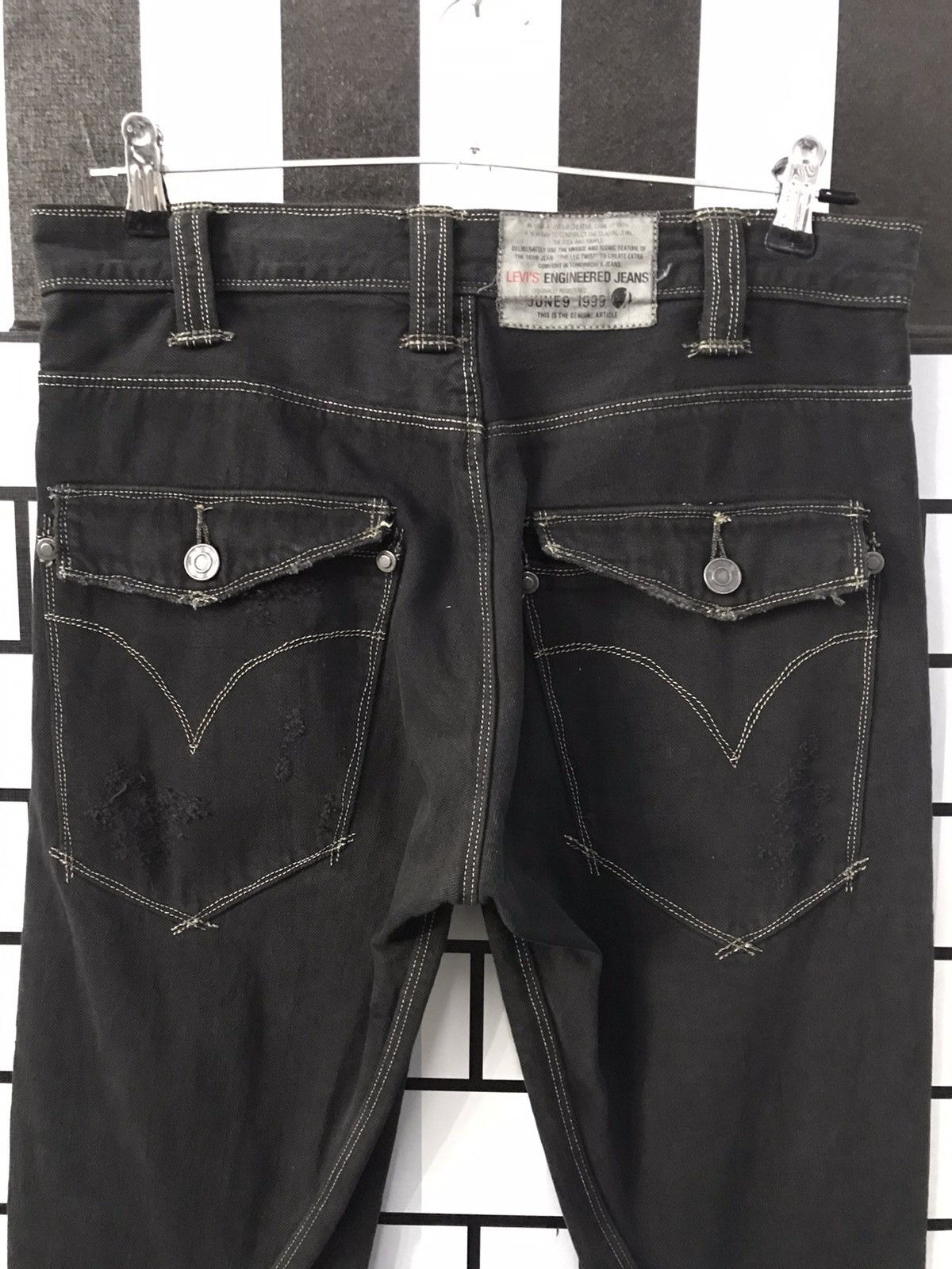 Levi's × Vintage Vintage 90’s Levi’s Engineered Twisted Zipper ankle denim Size US 30 / EU 46 - 11 Thumbnail