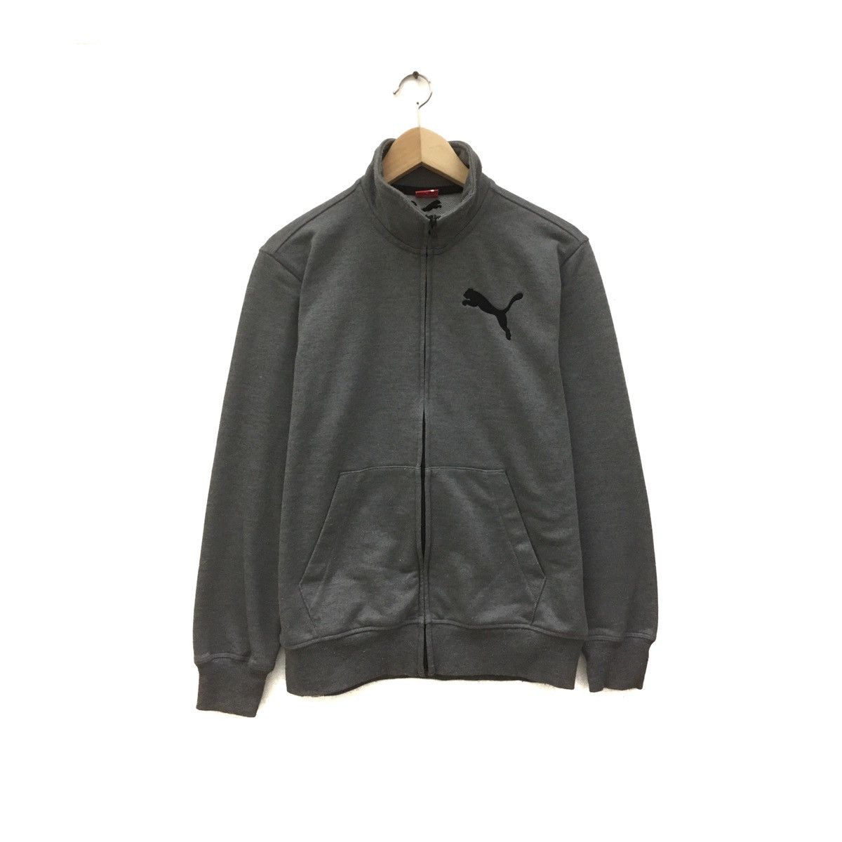 Puma × Vintage Vintage Puma Zipper Up Sweatshirt Puma Embroidered Size US M / EU 48-50 / 2 - 1 Thumbnail
