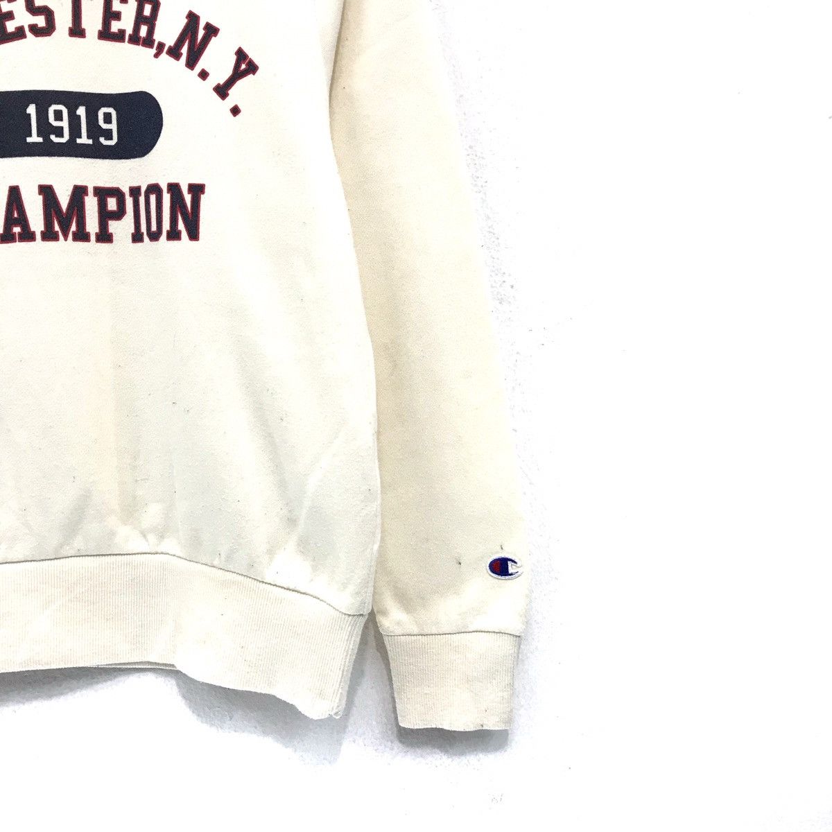 Champion × Vintage Champion Sweatshirt Crewneck Big Spellout Rochester NY Size US XS / EU 42 / 0 - 3 Thumbnail