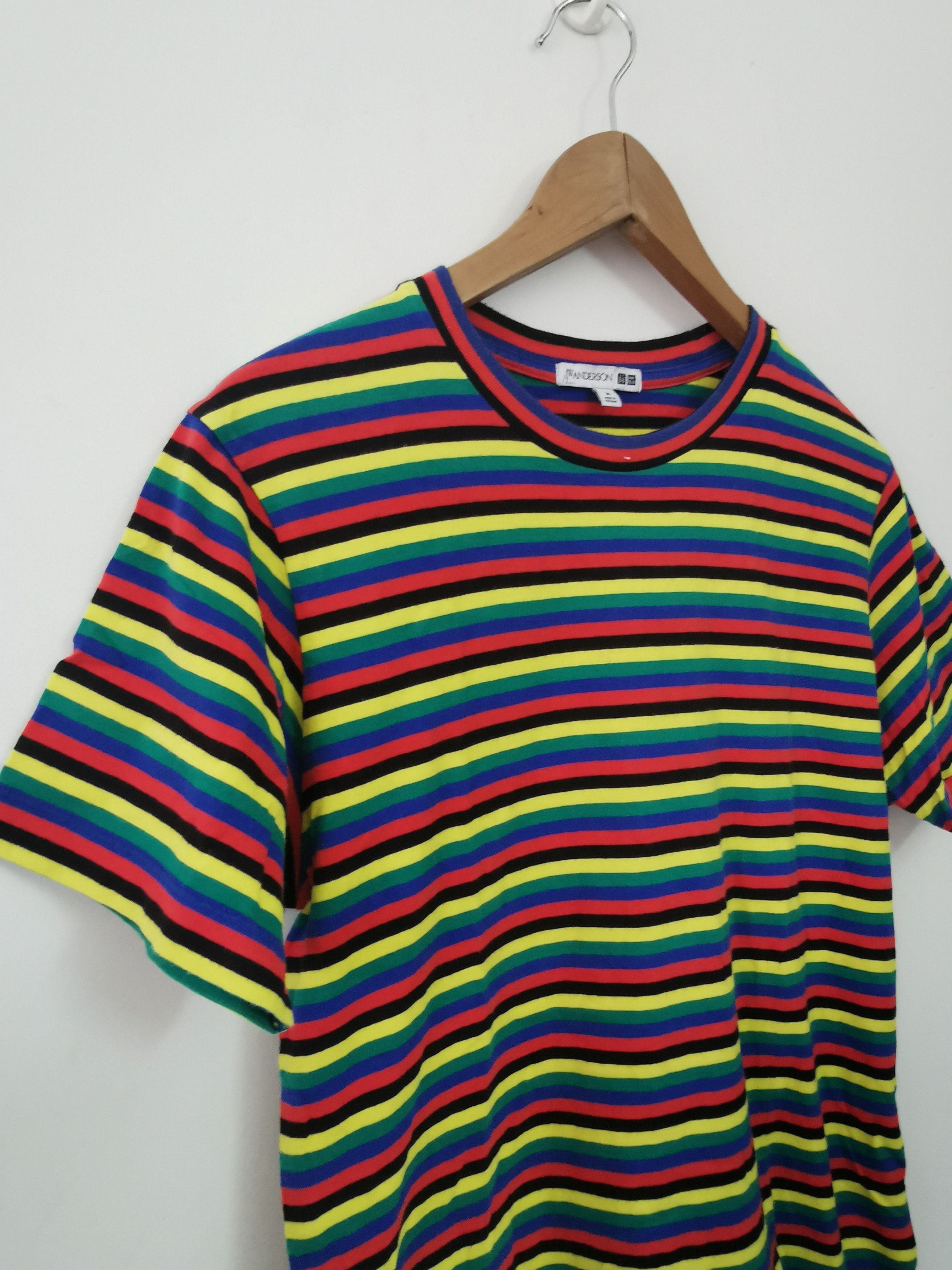 JW Anderson × Uniqlo JW Anderson Uniqlo Multicolor Stripes Tee Size US M / EU 48-50 / 2 - 3 Thumbnail