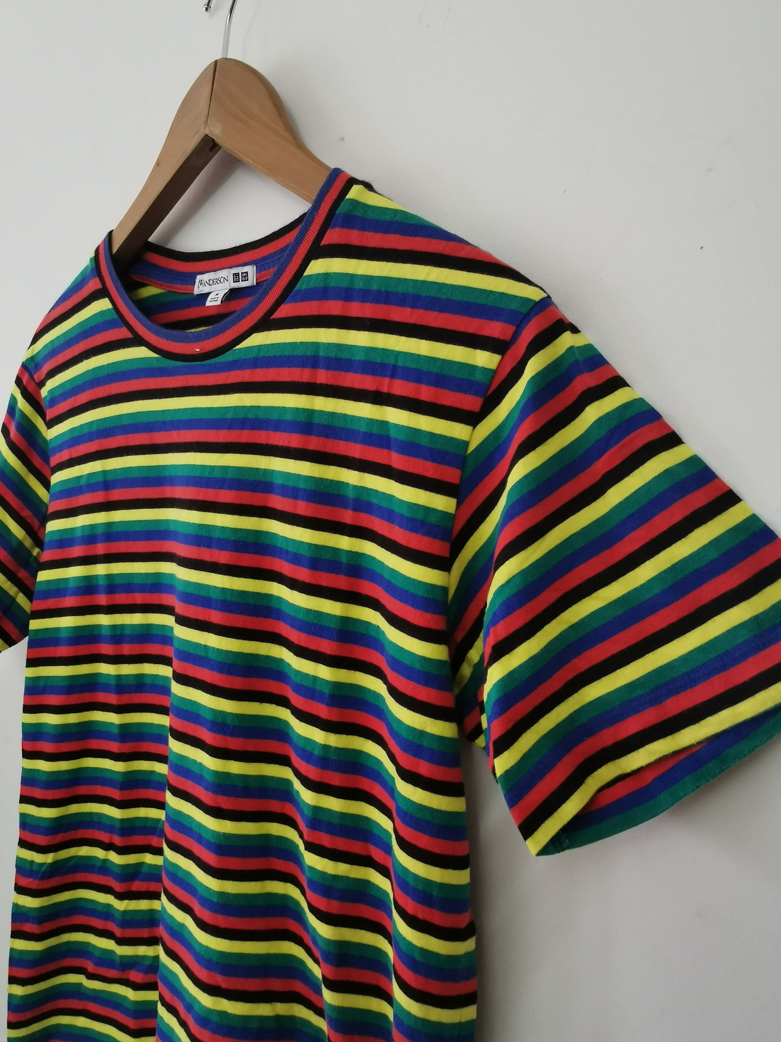JW Anderson × Uniqlo JW Anderson Uniqlo Multicolor Stripes Tee Size US M / EU 48-50 / 2 - 2 Thumbnail