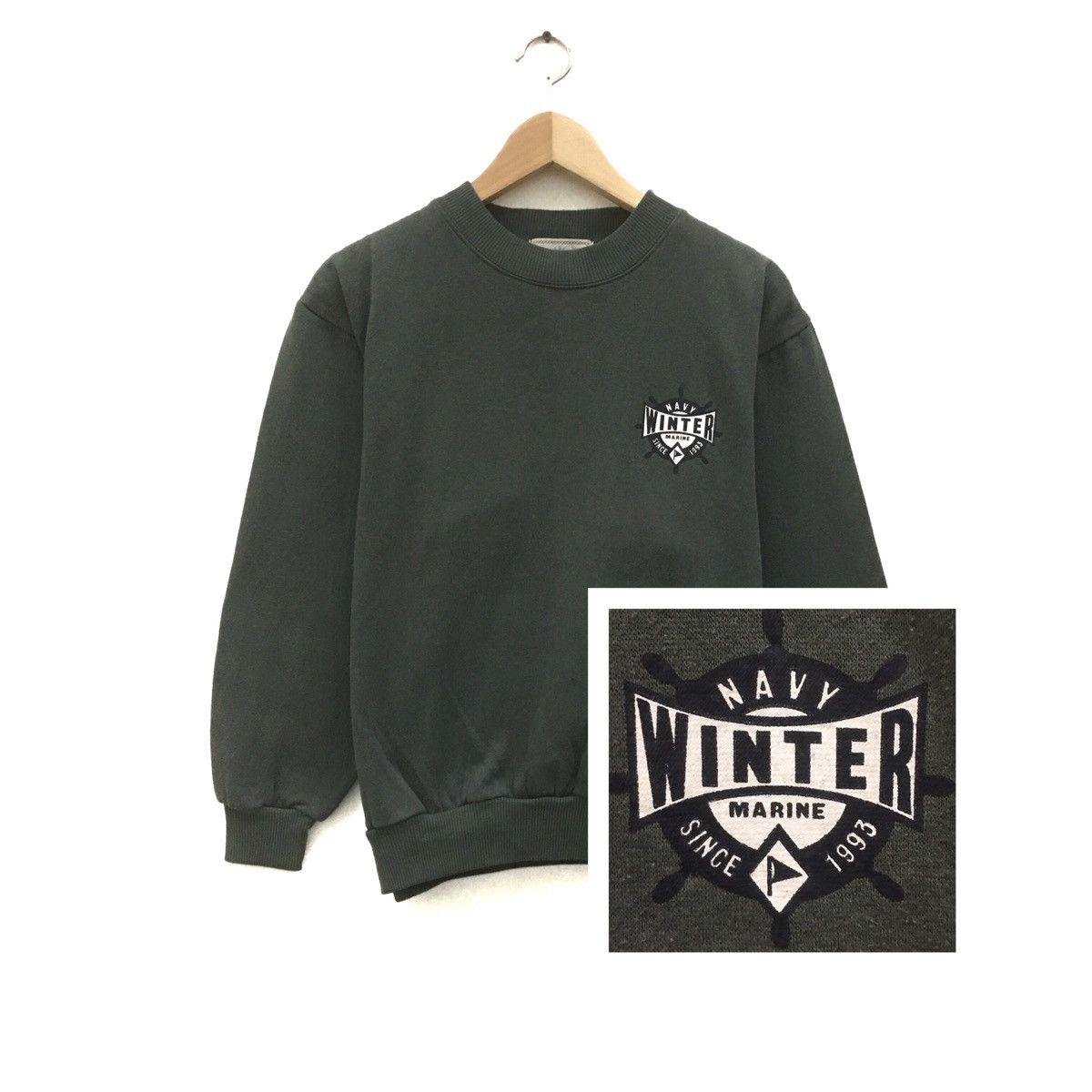 Old Navy Vintage Navy Sweatshirt Navy Winter Marine Size US S / EU 44-46 / 1 - 1 Thumbnail