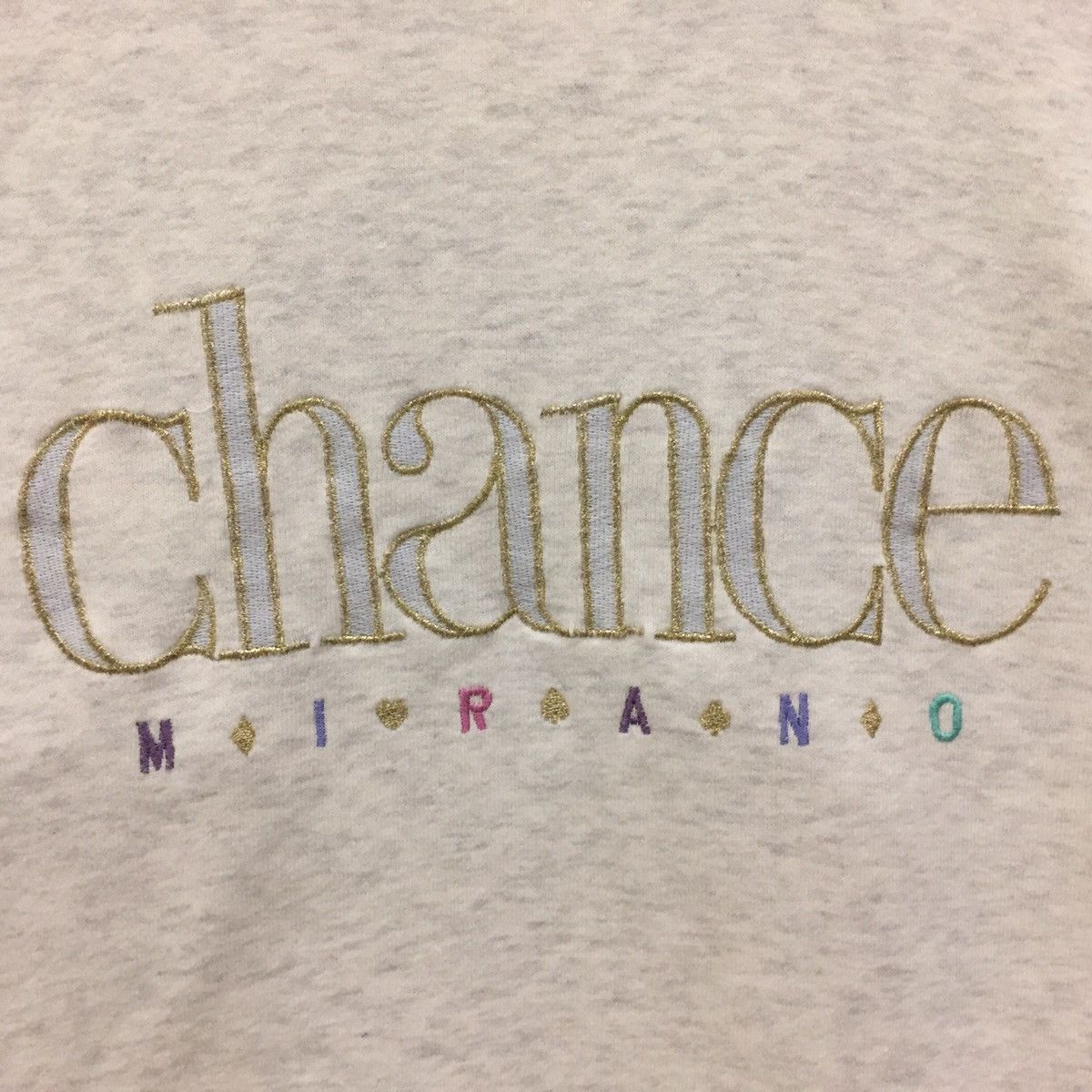 Japanese Brand × Other Vintage Sweatshirt Embroidery Spellout CHANCE MIRANO Size US S / EU 44-46 / 1 - 3 Thumbnail