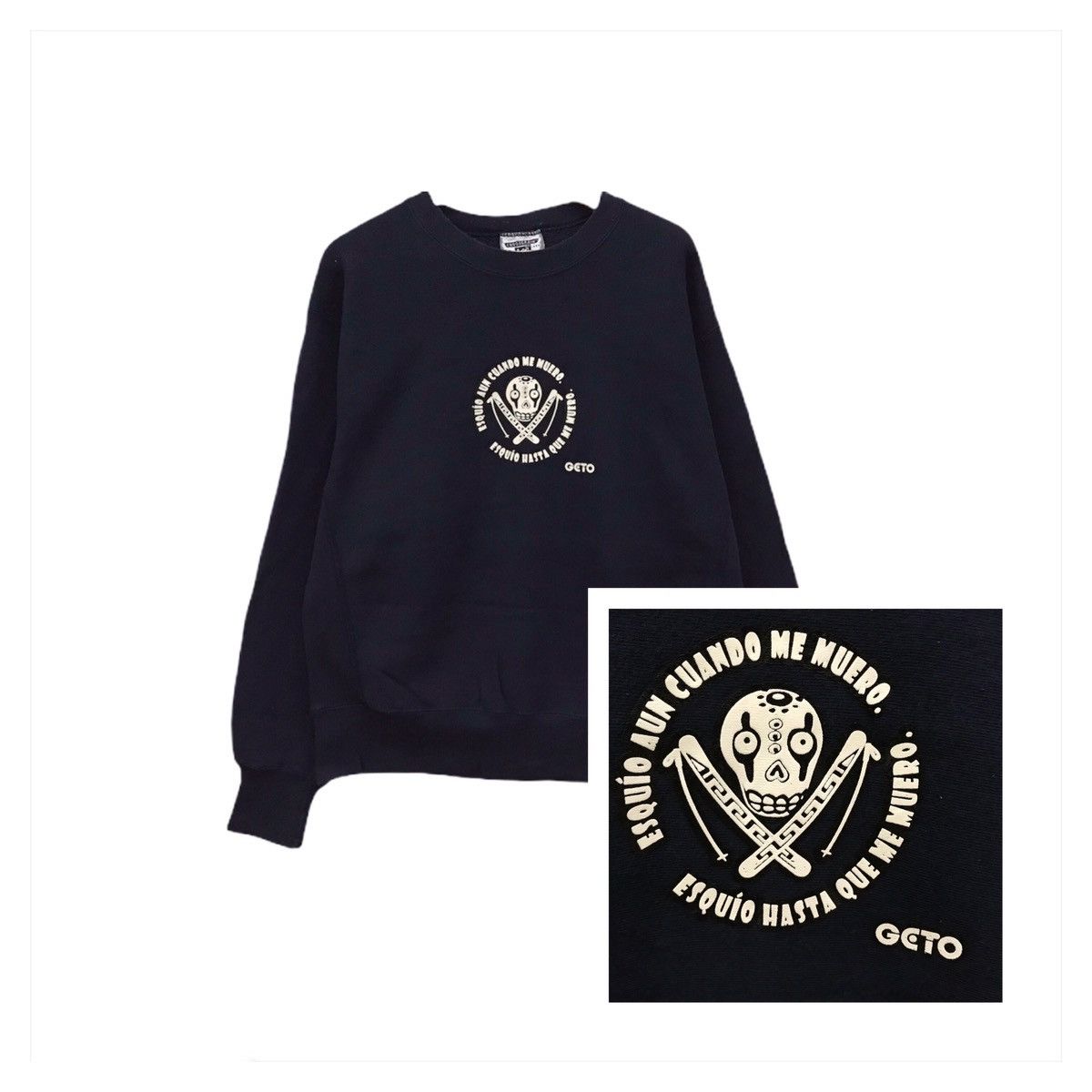 Lee × Vintage Vintage Lee Sweatshirt Crewneck Biglogo Spellout GETO Lee Size US L / EU 52-54 / 3 - 1 Thumbnail
