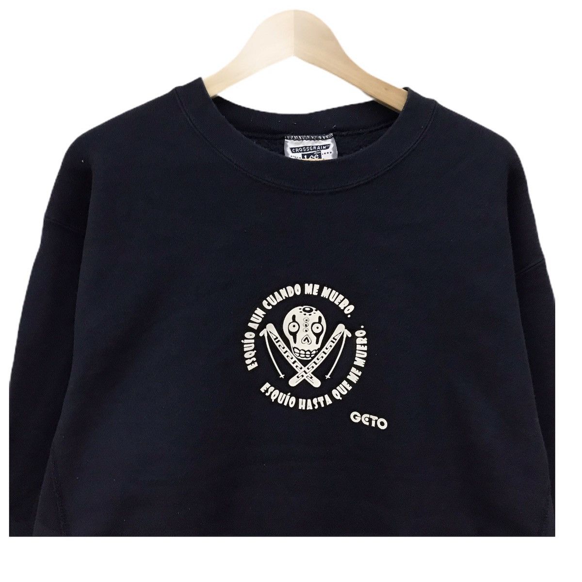 Lee × Vintage Vintage Lee Sweatshirt Crewneck Biglogo Spellout GETO Lee Size US L / EU 52-54 / 3 - 3 Thumbnail