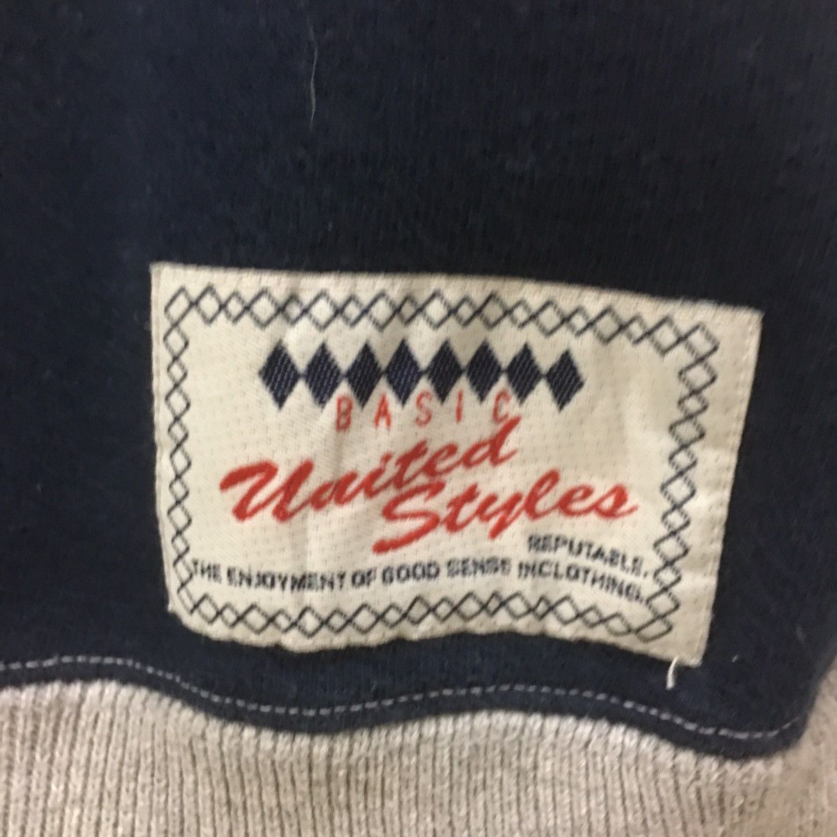 Japanese Brand × Vintage Vintage United Styles Half Button Sweatshirt Size US M / EU 48-50 / 2 - 6 Thumbnail