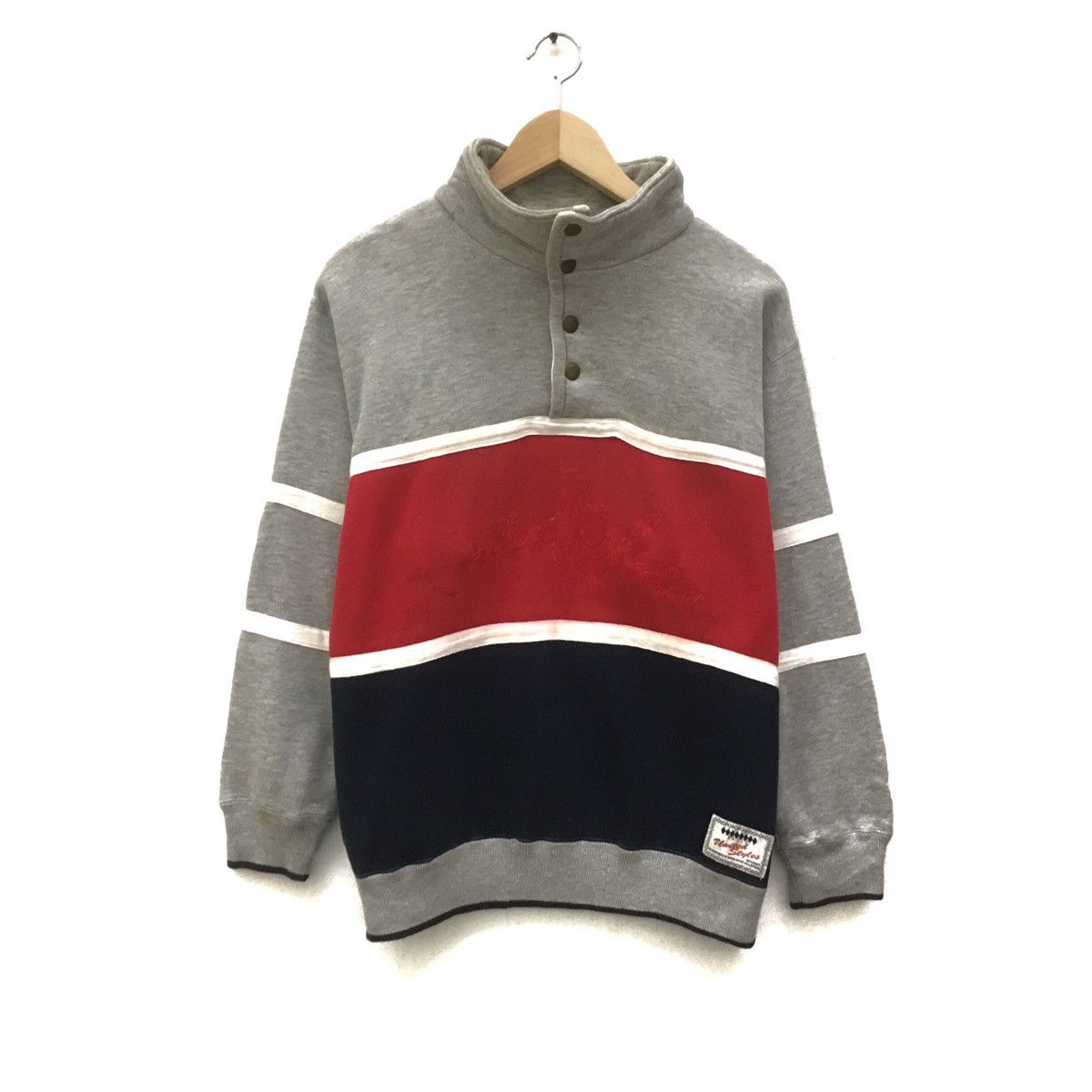 Japanese Brand × Vintage Vintage United Styles Half Button Sweatshirt Size US M / EU 48-50 / 2 - 1 Thumbnail
