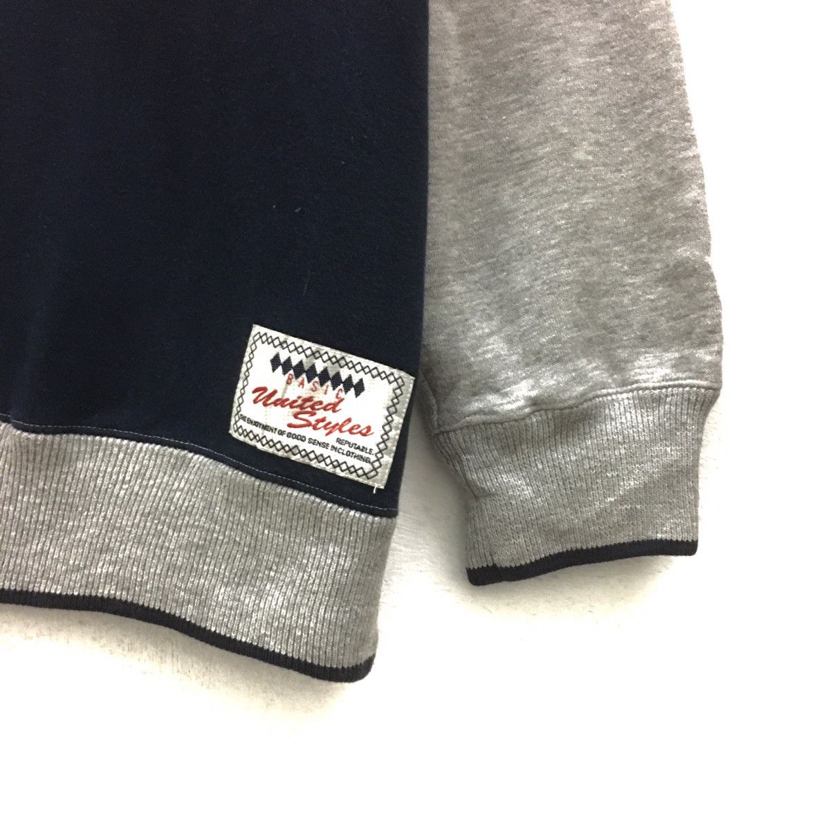 Japanese Brand × Vintage Vintage United Styles Half Button Sweatshirt Size US M / EU 48-50 / 2 - 5 Thumbnail