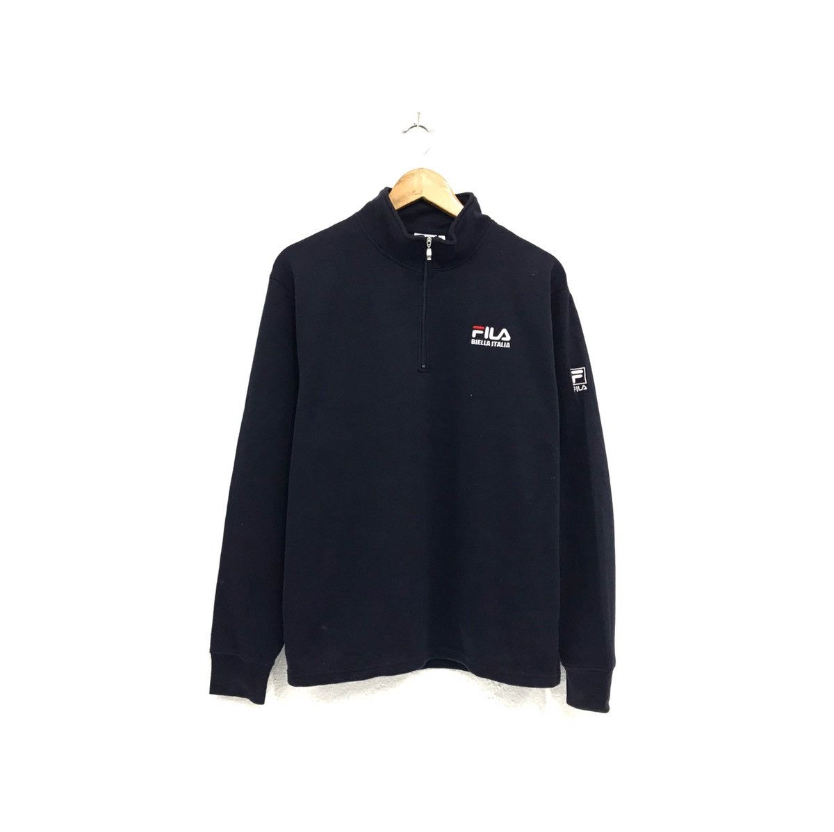 Fila × Vintage Vintage Fila Halfzip Sweatshirt Fila Biella Italia Size US M / EU 48-50 / 2 - 1 Thumbnail