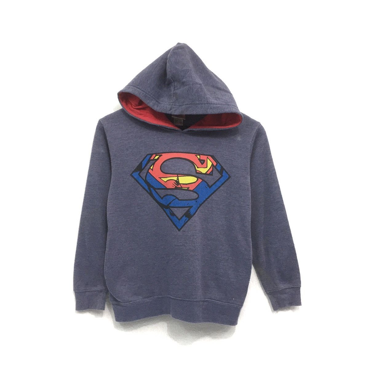 DC Comics × Marvel Comics × Warner Bros Superman Sweatshirt Hoodie Biglogo Superman Marvel Pullover Size US XXS / EU 40 - 1 Thumbnail