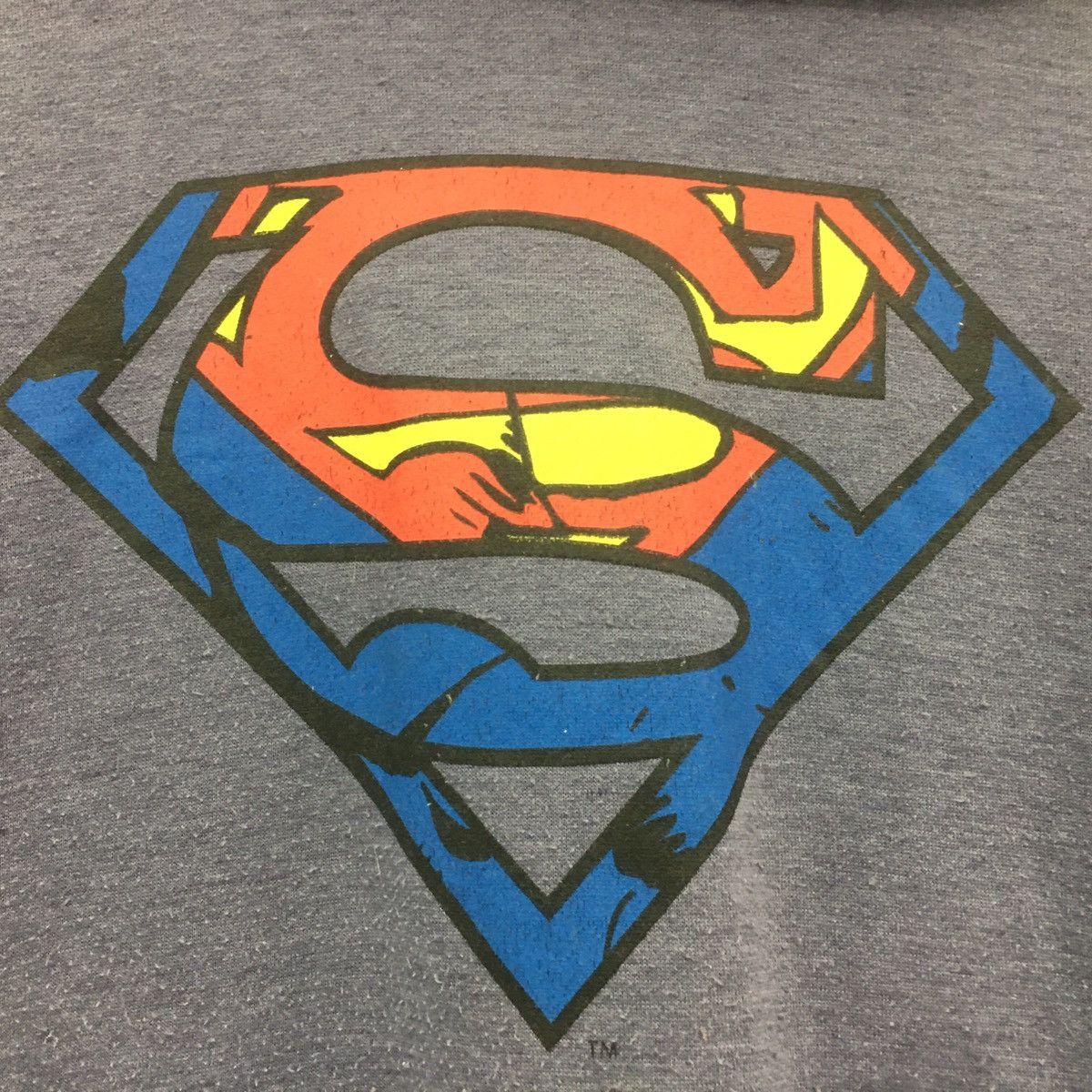 DC Comics × Marvel Comics × Warner Bros Superman Sweatshirt Hoodie Biglogo Superman Marvel Pullover Size US XXS / EU 40 - 2 Thumbnail