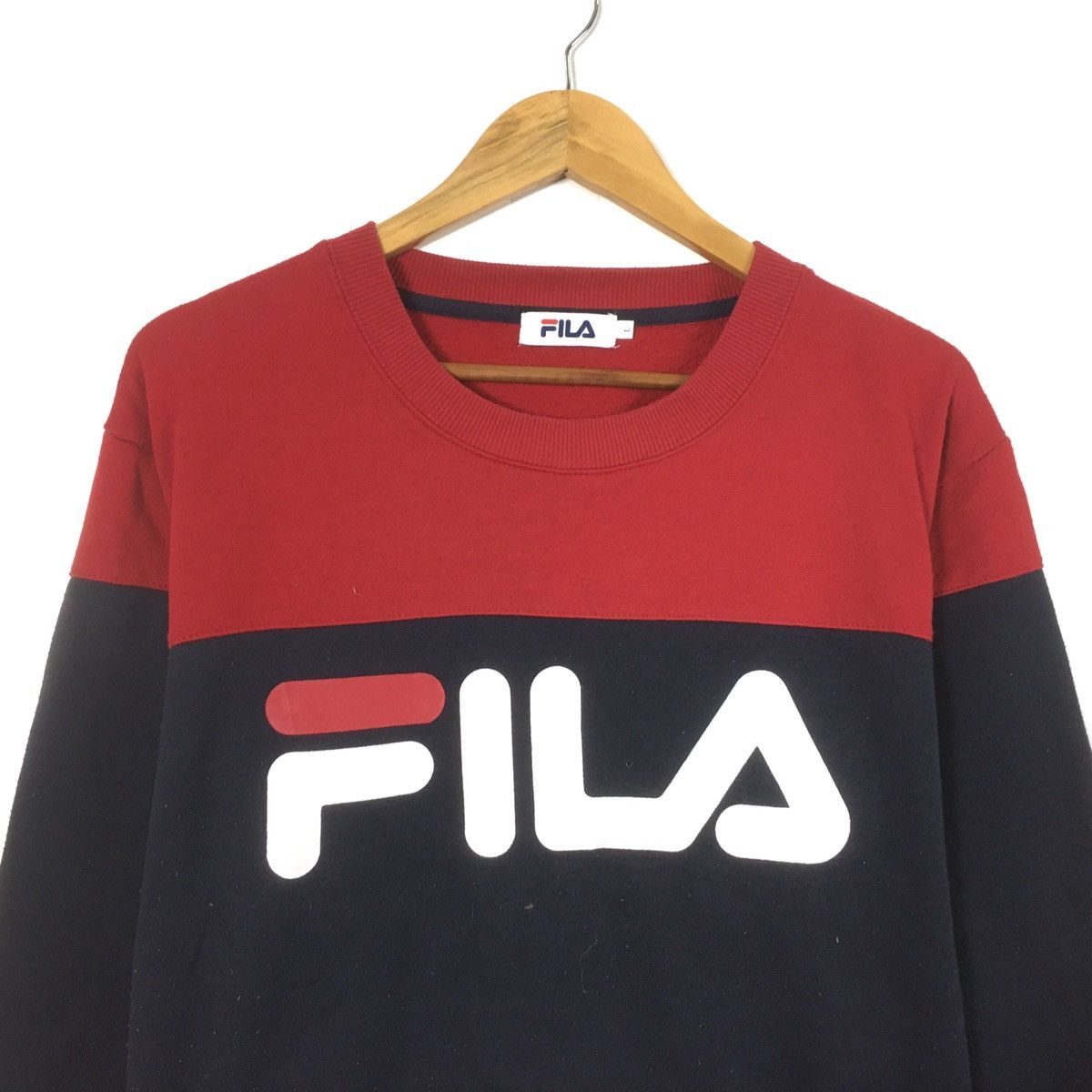 Fila × Vintage Vintage Fila Crew Neck Fila Big Logo Fila Sweatshirt Size US M / EU 48-50 / 2 - 3 Thumbnail