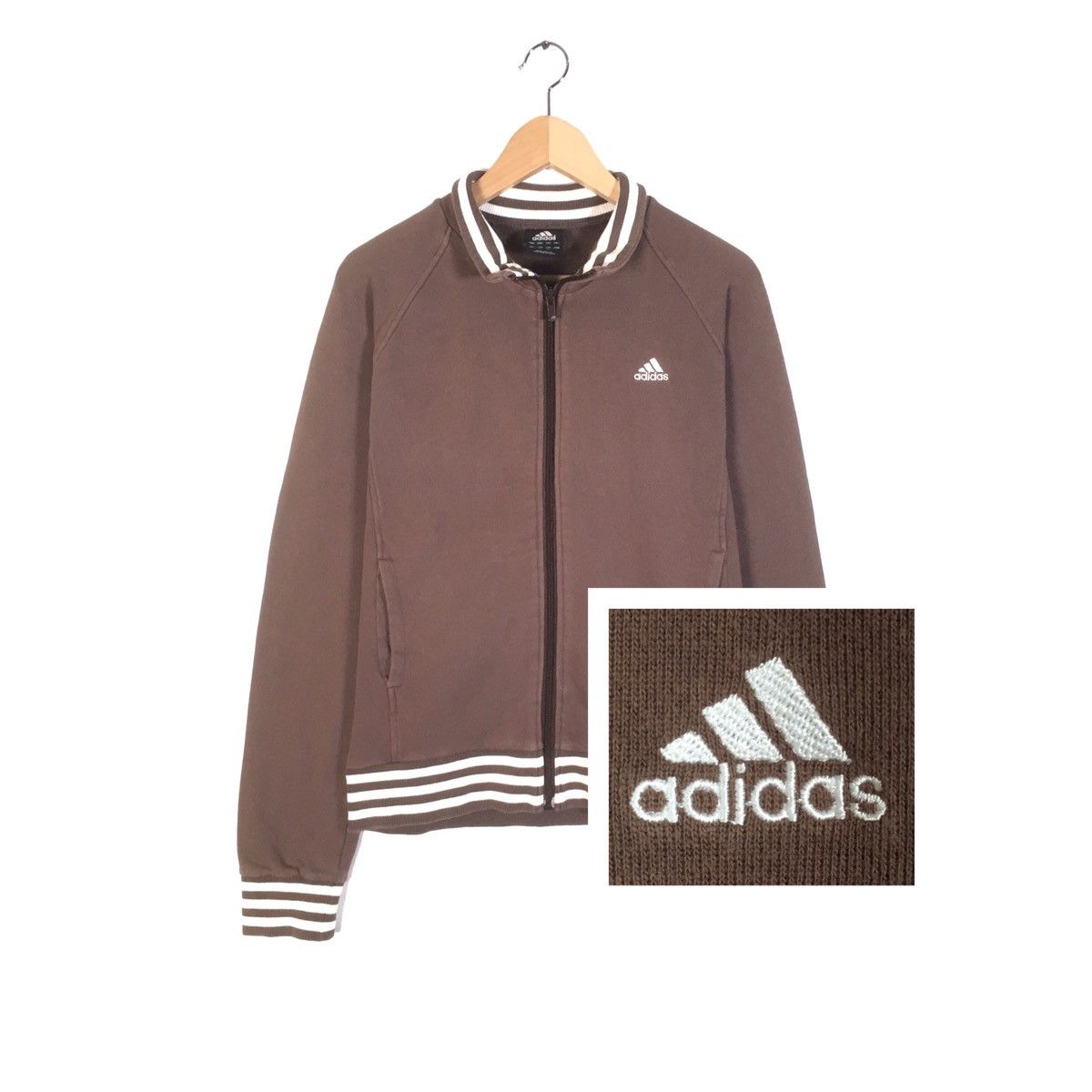 Adidas × Vintage Vintage Adidas Sweatshirt Adidas Three Stripe AdidasTrefoil Size US S / EU 44-46 / 1 - 1 Thumbnail