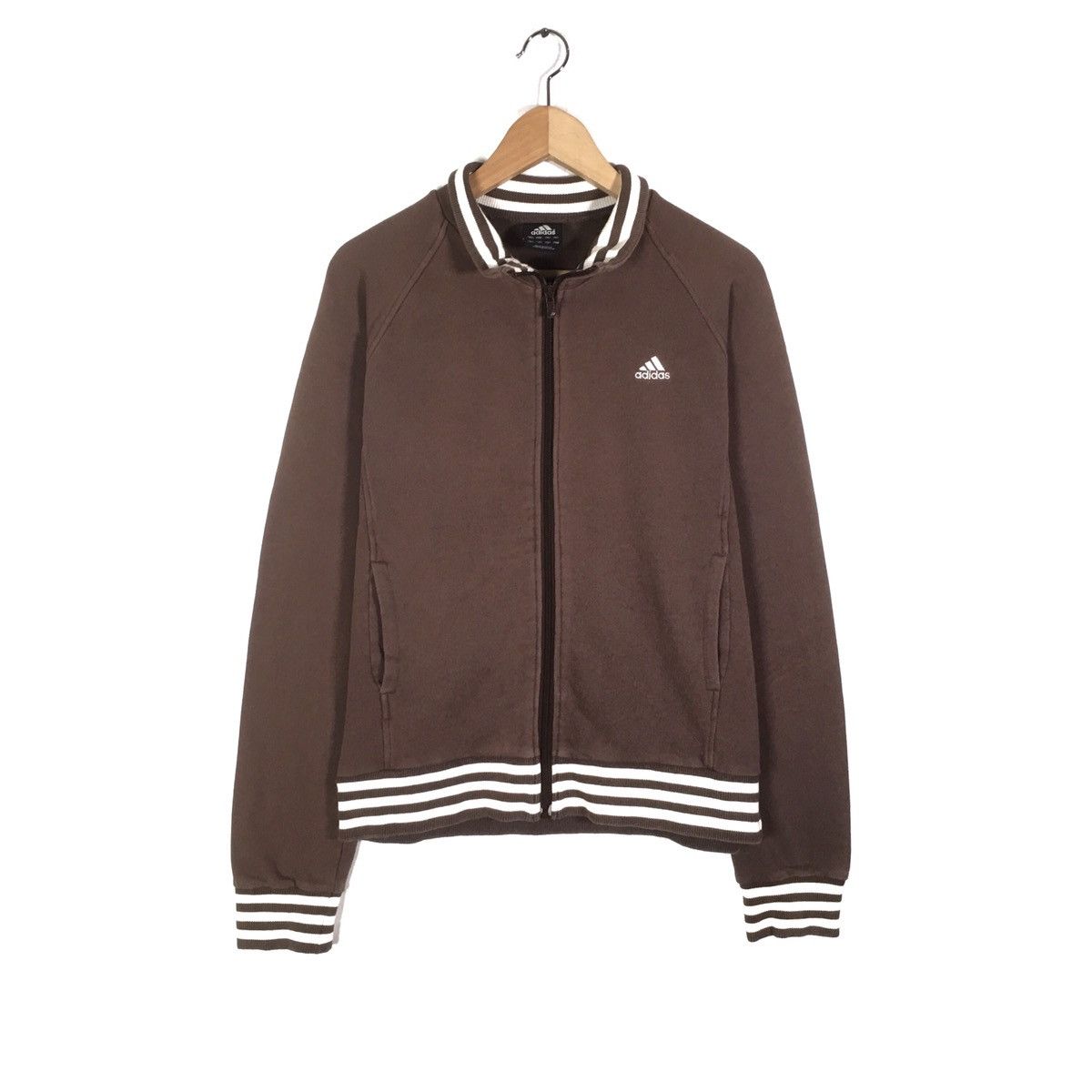 Adidas × Vintage Vintage Adidas Sweatshirt Adidas Three Stripe AdidasTrefoil Size US S / EU 44-46 / 1 - 2 Thumbnail