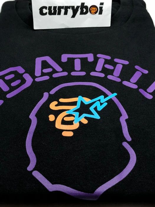 Bape SALE🔥 BAPE Neon Sign College Tee Black Size US M / EU 48-50 / 2 - 5 Thumbnail