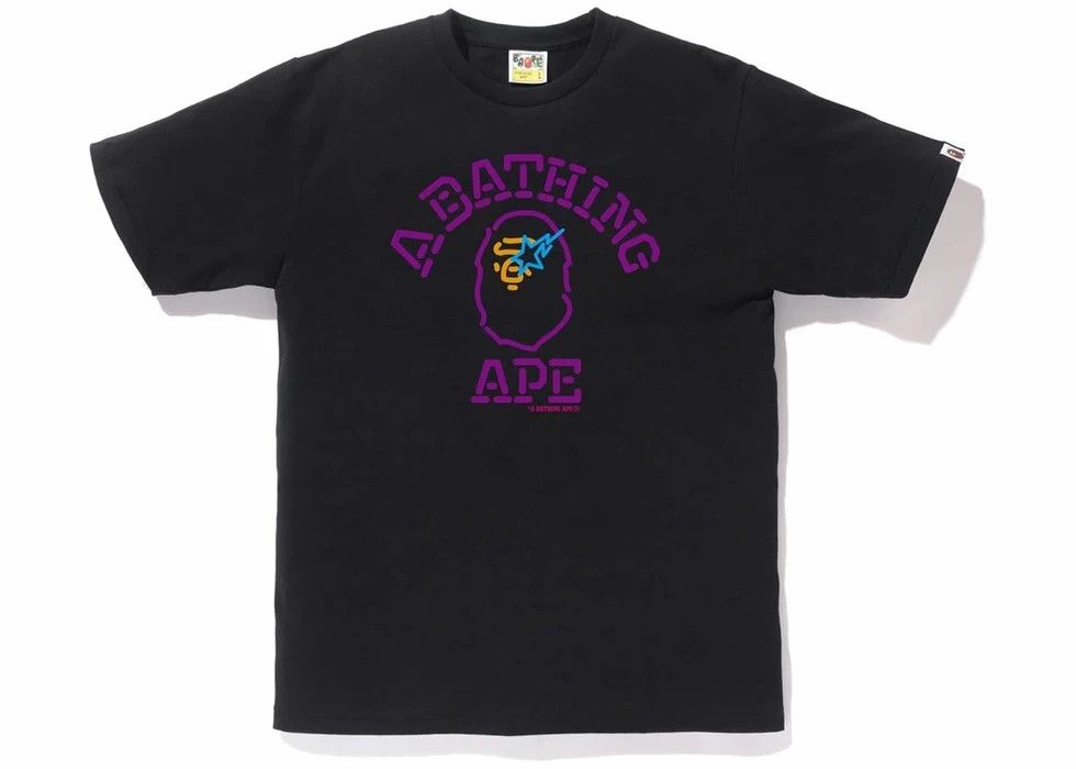 Bape SALE🔥 BAPE Neon Sign College Tee Black Size US M / EU 48-50 / 2 - 2 Thumbnail