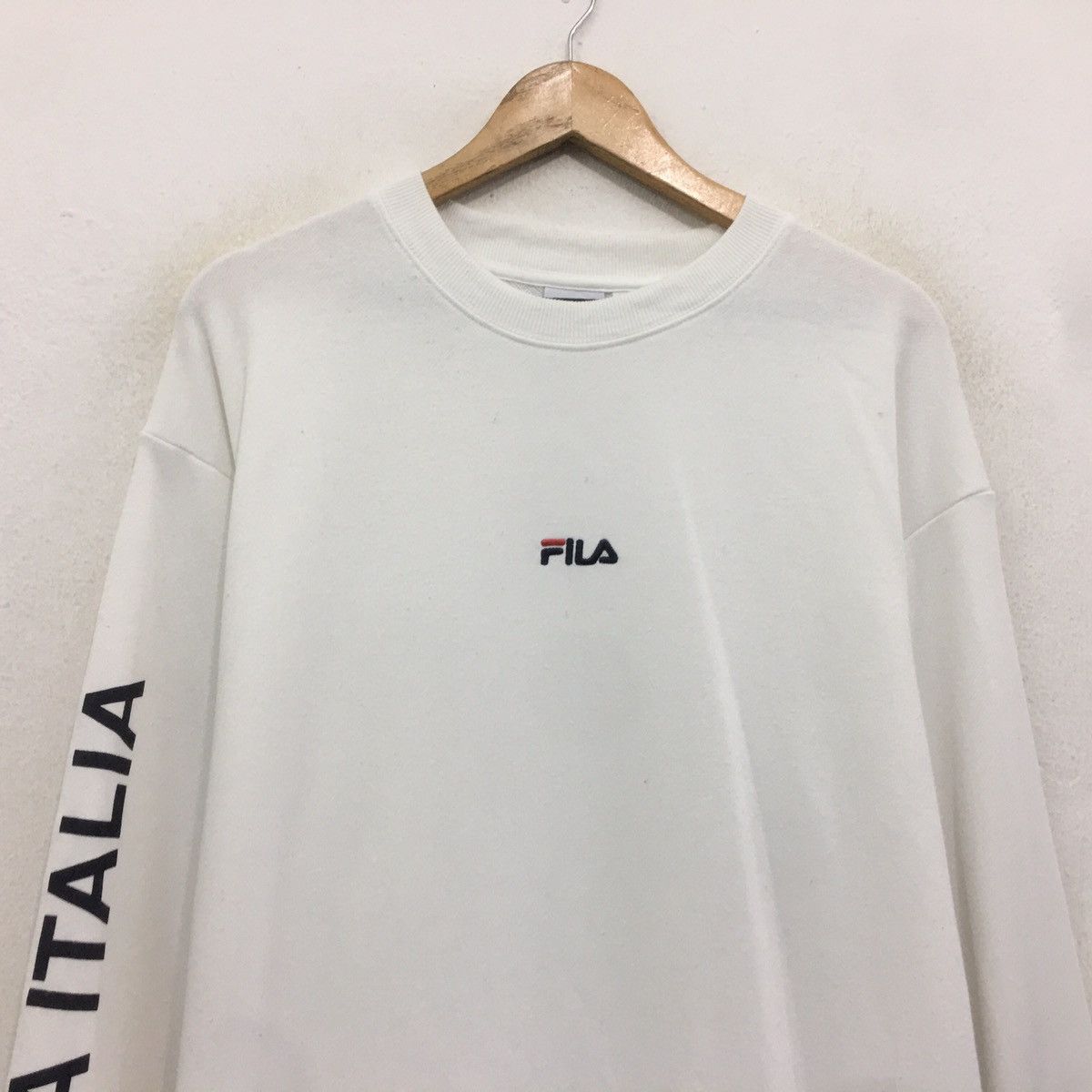 Fila × Japanese Brand FILA Sweatshirt Crewneck Embroidery FILA Bella Italia Size US L / EU 52-54 / 3 - 3 Thumbnail