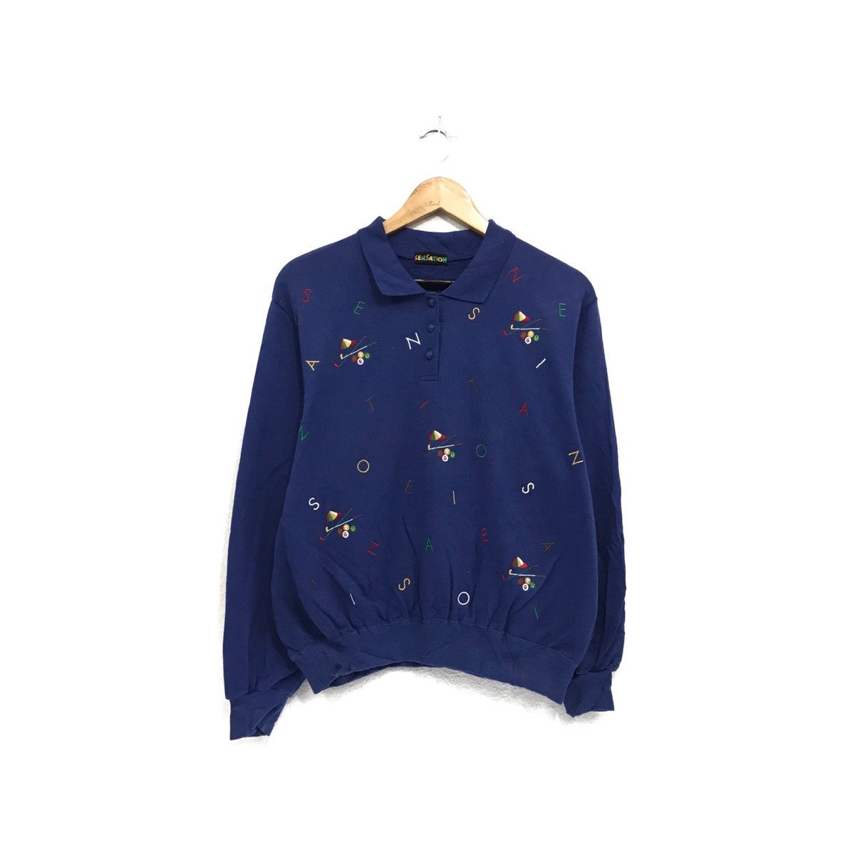 Japanese Brand × Vintage Sensation Half Button Sensation Full Print Golf Size US M / EU 48-50 / 2 - 1 Thumbnail