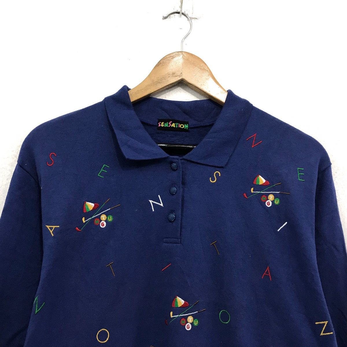 Japanese Brand × Vintage Sensation Half Button Sensation Full Print Golf Size US M / EU 48-50 / 2 - 2 Thumbnail