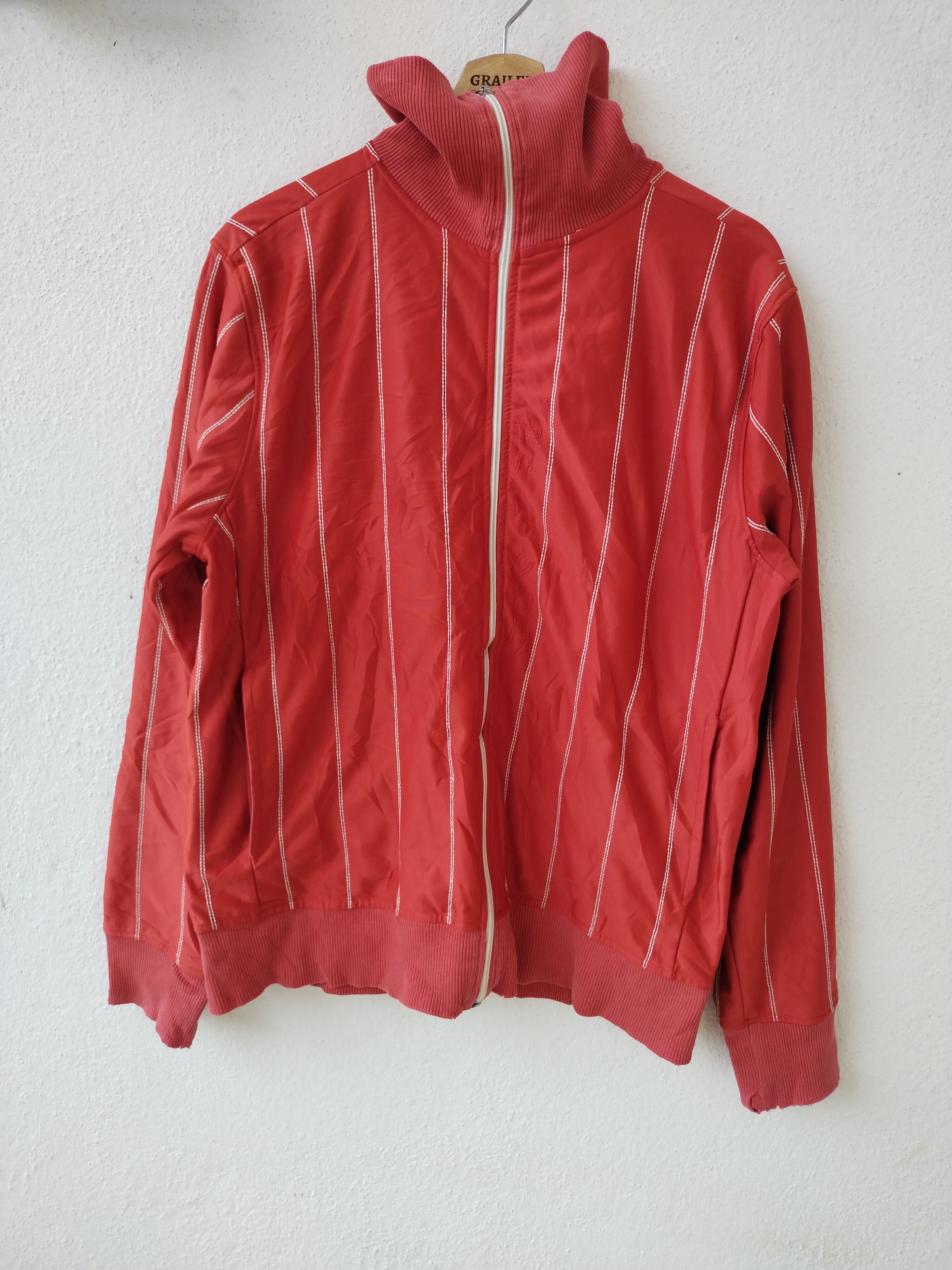 FCUK × French Connection × Vintage 🤝 Need urgently 🤝 FCUK Linen Strip Red Jacket Size US M / EU 48-50 / 2 - 1 Thumbnail