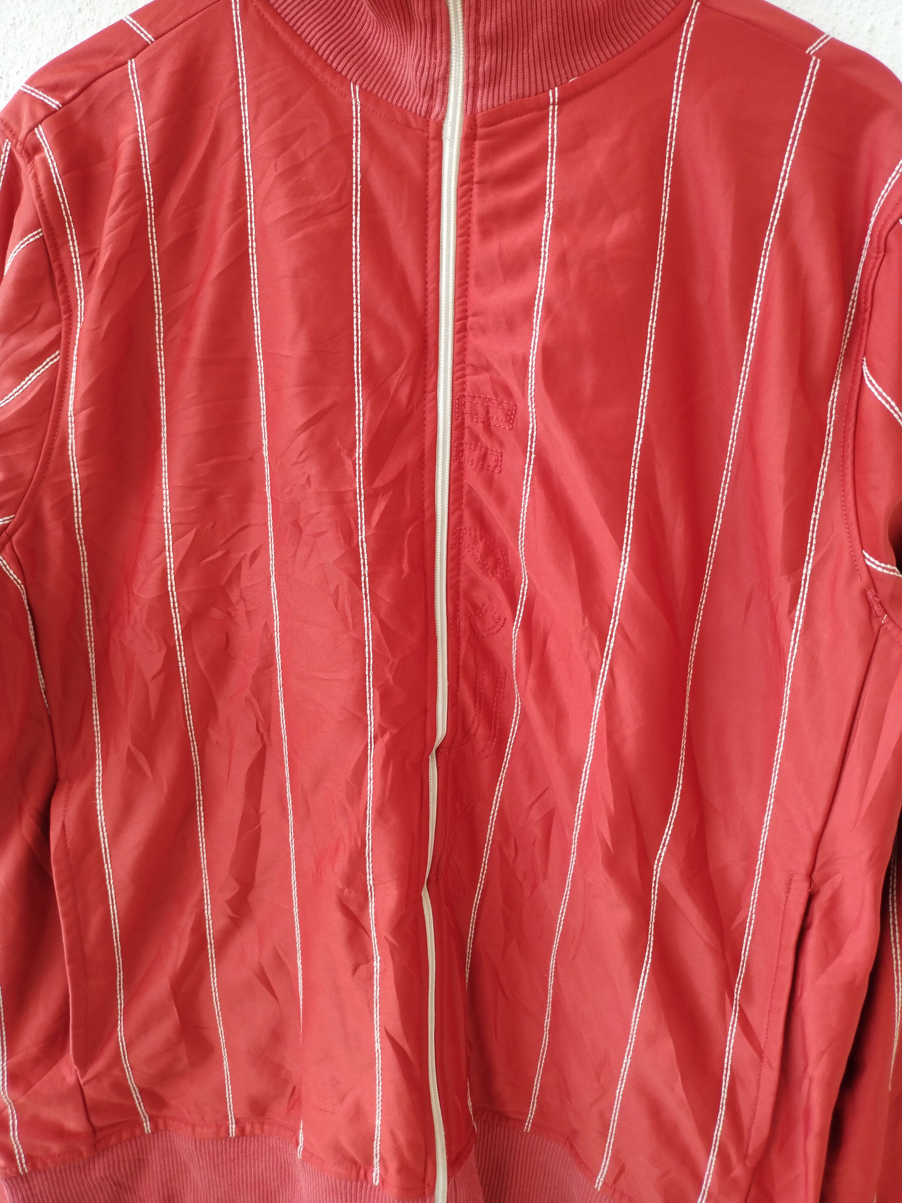 FCUK × French Connection × Vintage 🤝 Need urgently 🤝 FCUK Linen Strip Red Jacket Size US M / EU 48-50 / 2 - 4 Thumbnail