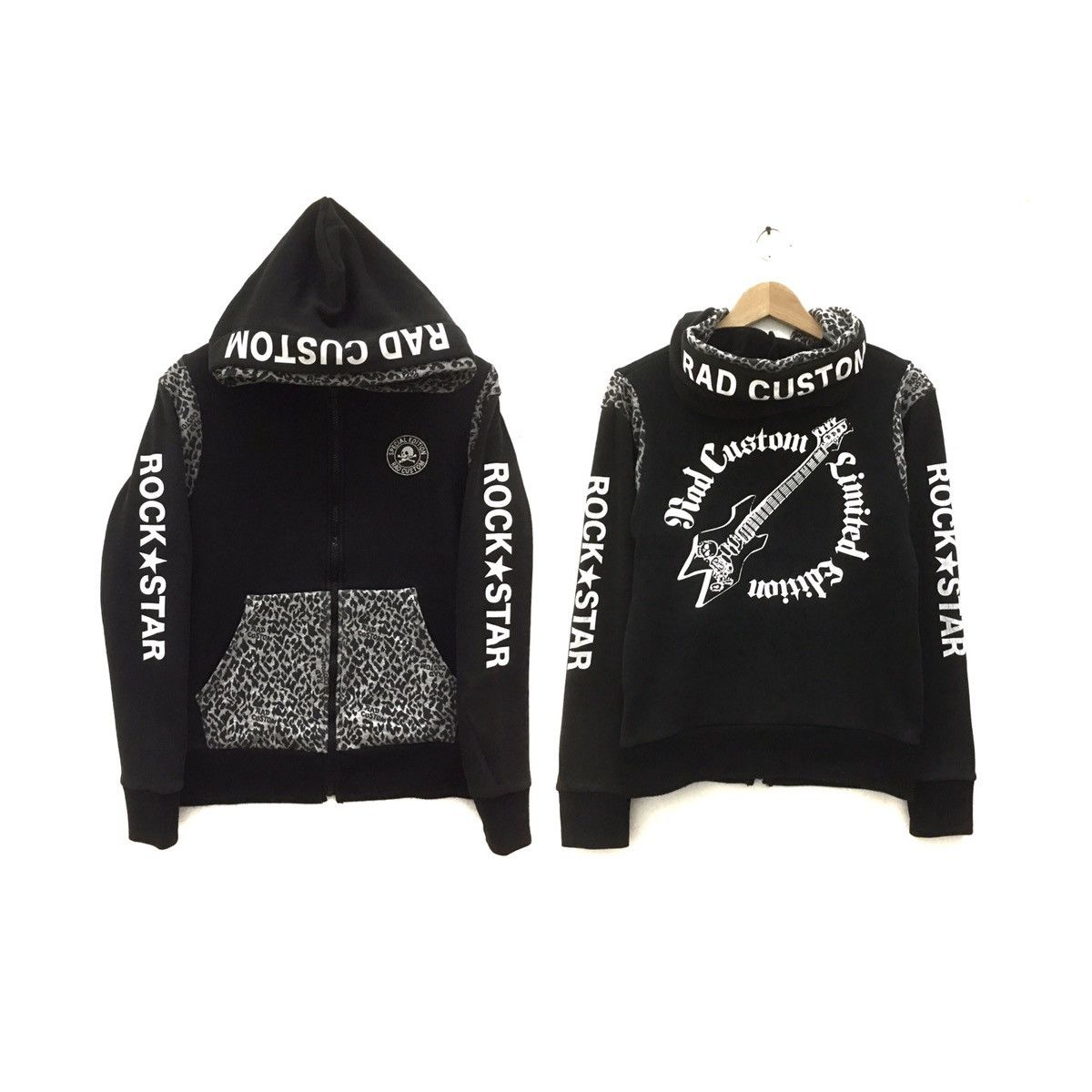 Band Tees × Vintage Vintage Special Edition Rad Custom Hoodie Rock Star Size US XS / EU 42 / 0 - 1 Thumbnail