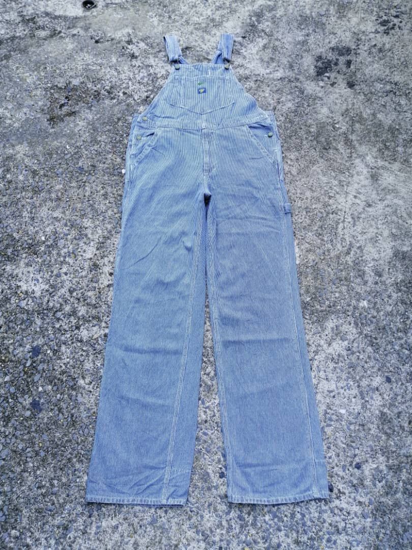 Japanese Brand × Oshkosh OshKosh Hickory Overalls Jumpsuits Size US 35 - 2 Thumbnail