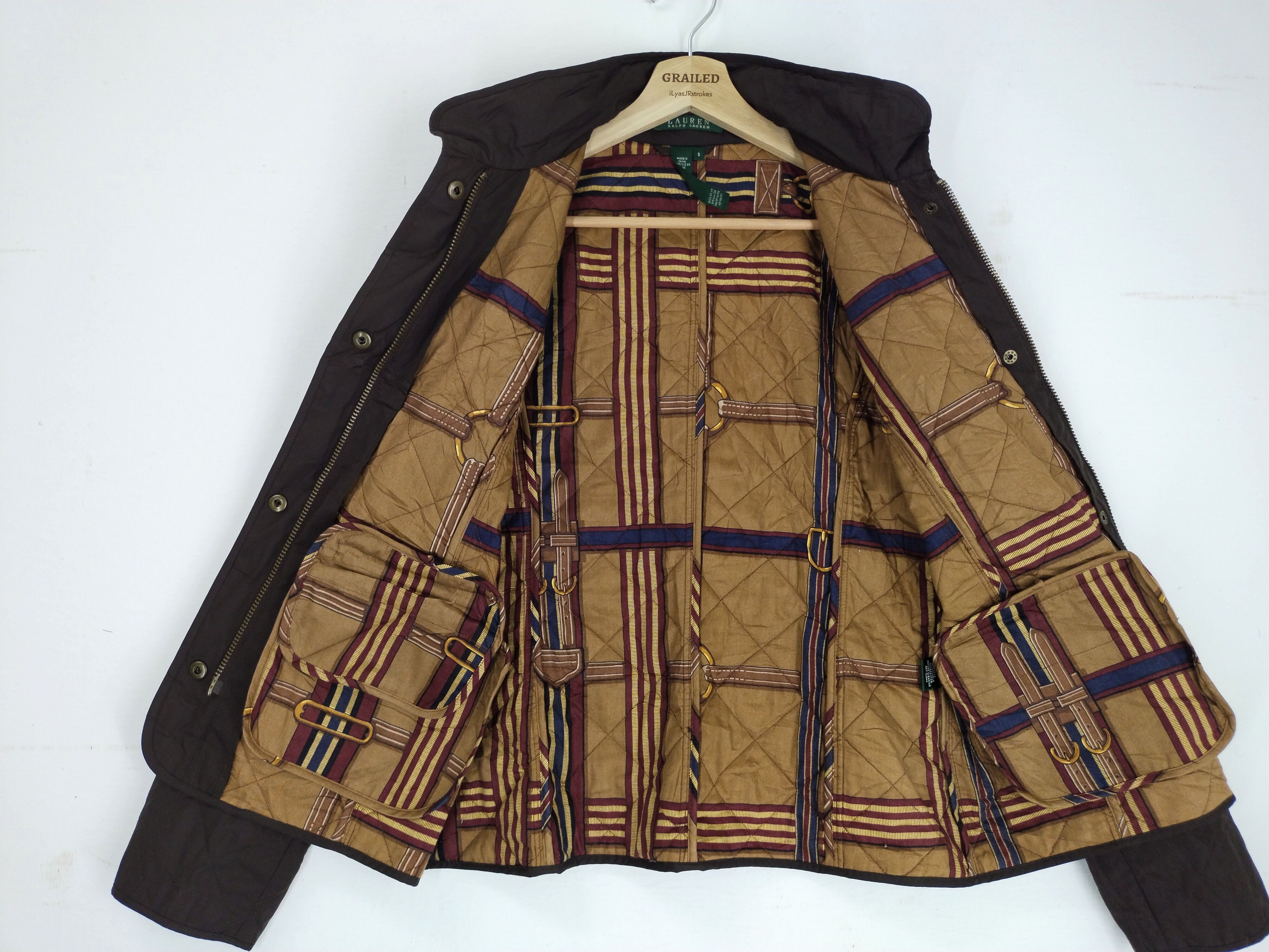 Ralph Lauren VTG Lauren by Ralph Lauren Quilted Equestrian Barn Jacket Size US S / EU 44-46 / 1 - 2 Thumbnail