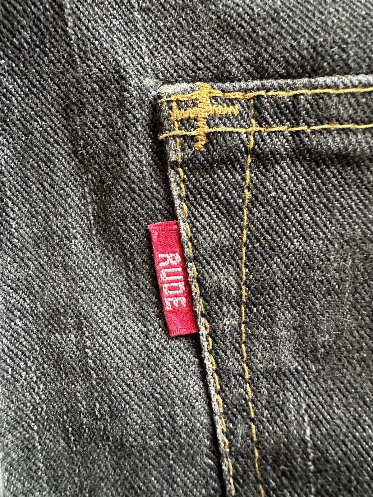 RUDE GALLERY Size 33/40.5 - 00's Rude Gallery distressed jeans Size US 33 - 18 Thumbnail