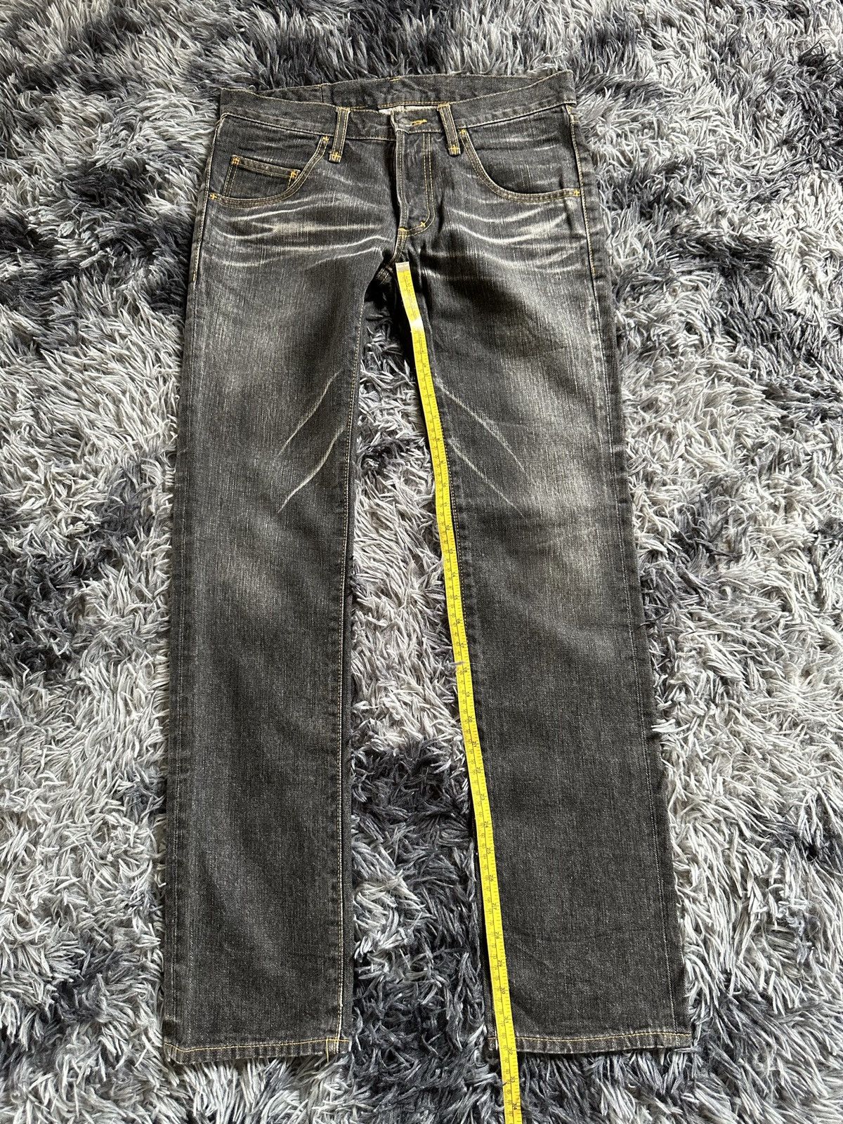 RUDE GALLERY Size 33/40.5 - 00's Rude Gallery distressed jeans Size US 33 - 14 Thumbnail