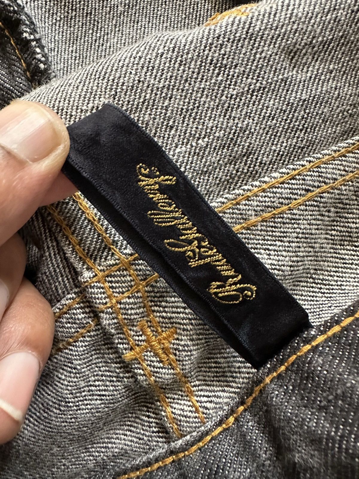 RUDE GALLERY Size 33/40.5 - 00's Rude Gallery distressed jeans Size US 33 - 17 Thumbnail