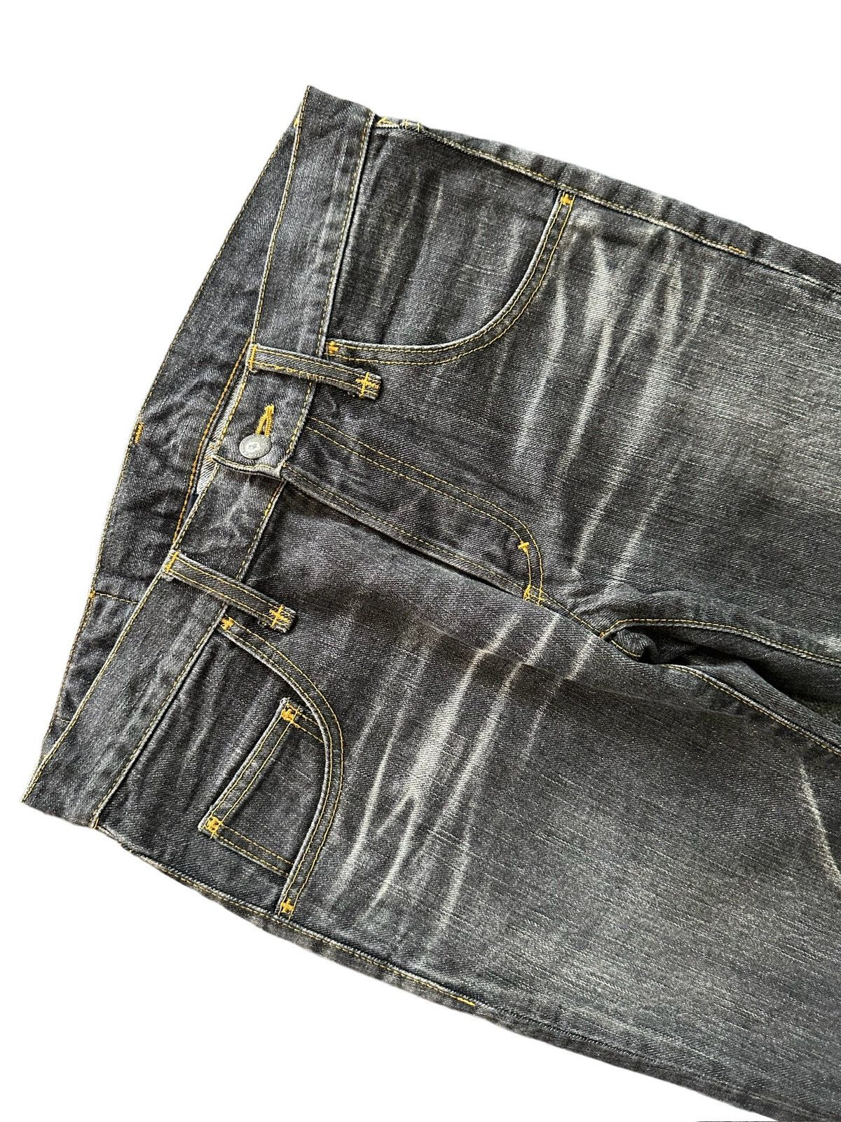 RUDE GALLERY Size 33/40.5 - 00's Rude Gallery distressed jeans Size US 33 - 3 Thumbnail