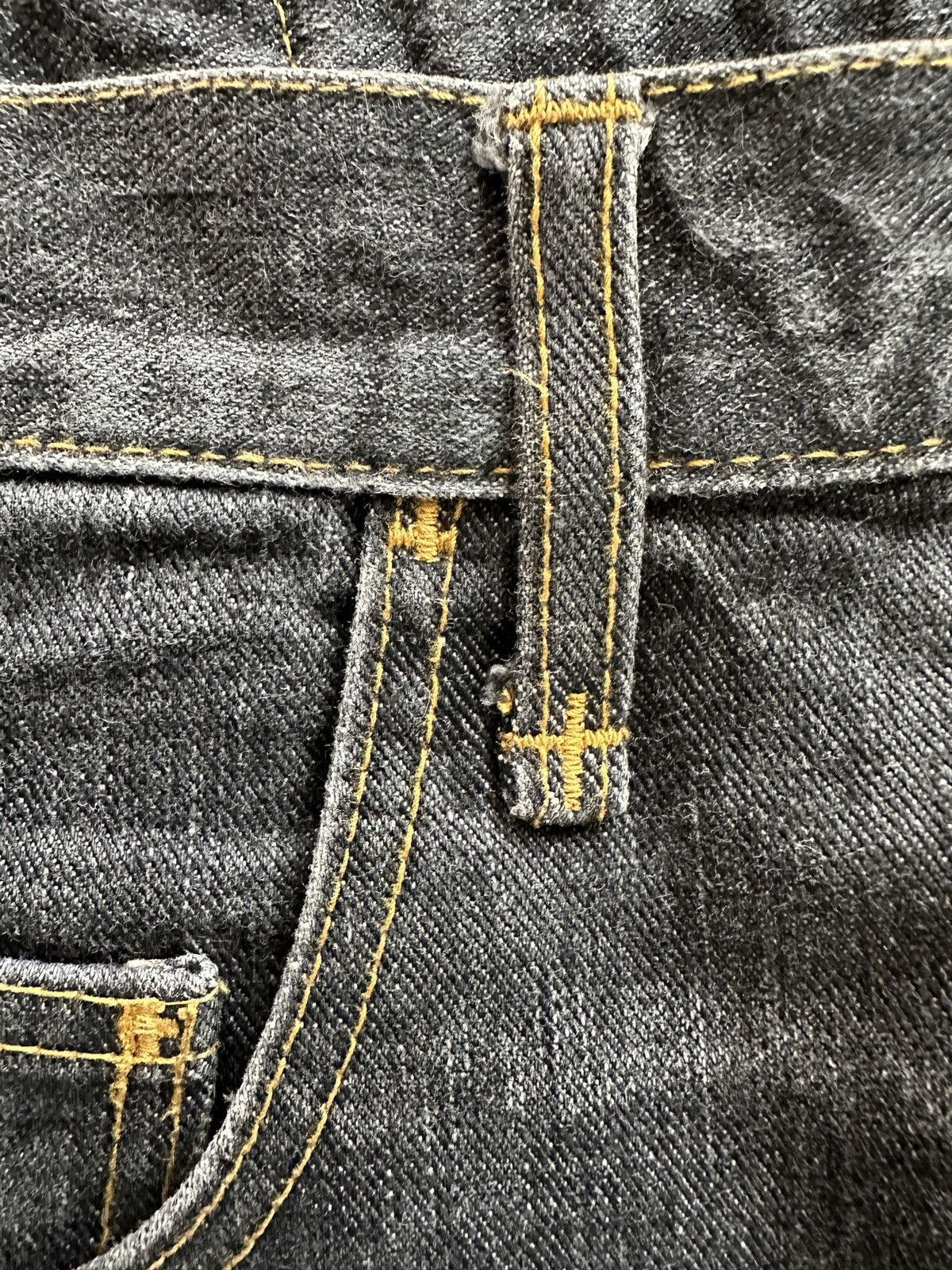 RUDE GALLERY Size 33/40.5 - 00's Rude Gallery distressed jeans Size US 33 - 19 Thumbnail