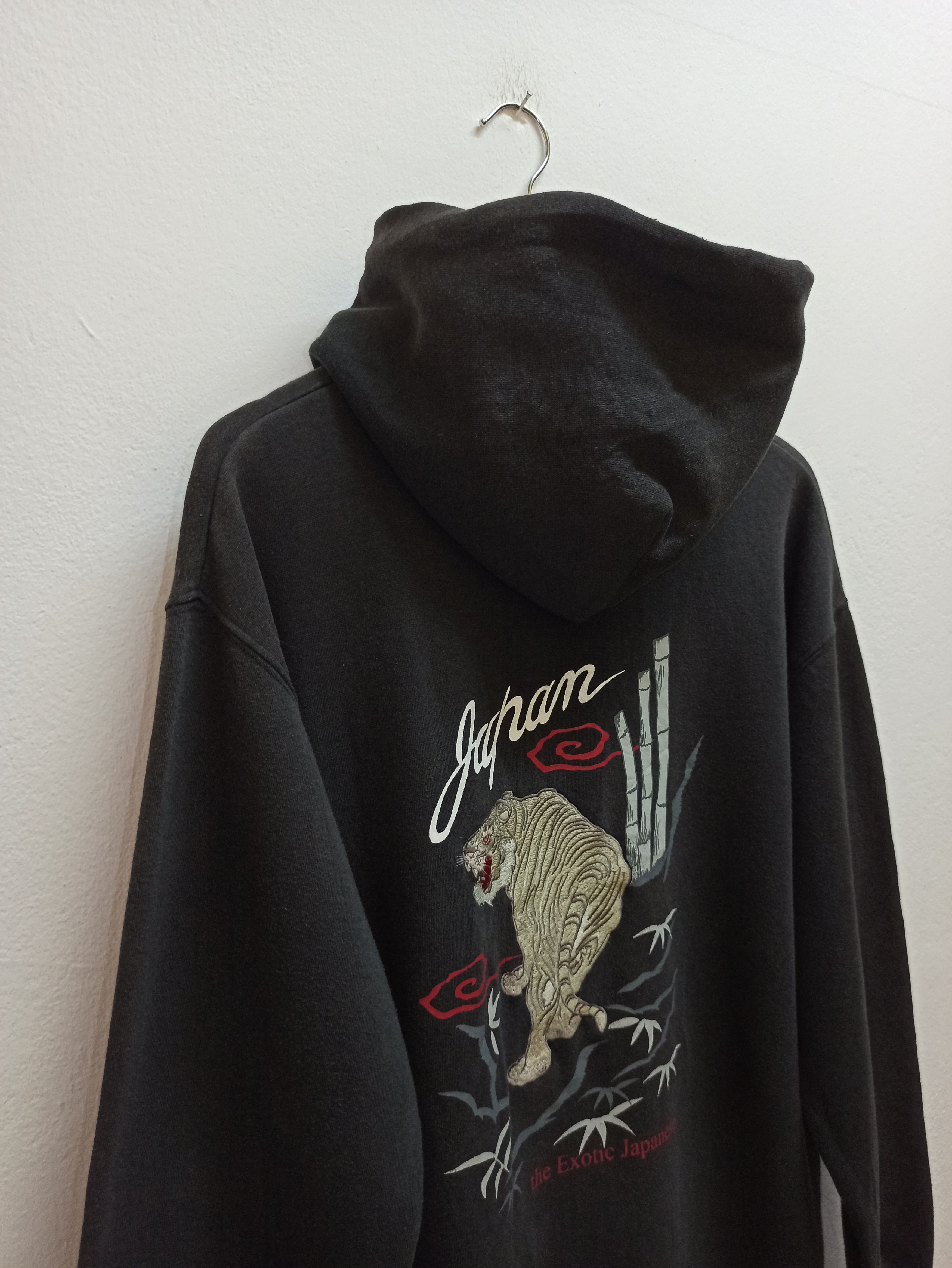 Japanese Brand Sun Faded Vintage Sukajan Hoodie Embroidered Tiger Japan Size US L / EU 52-54 / 3 - 4 Thumbnail