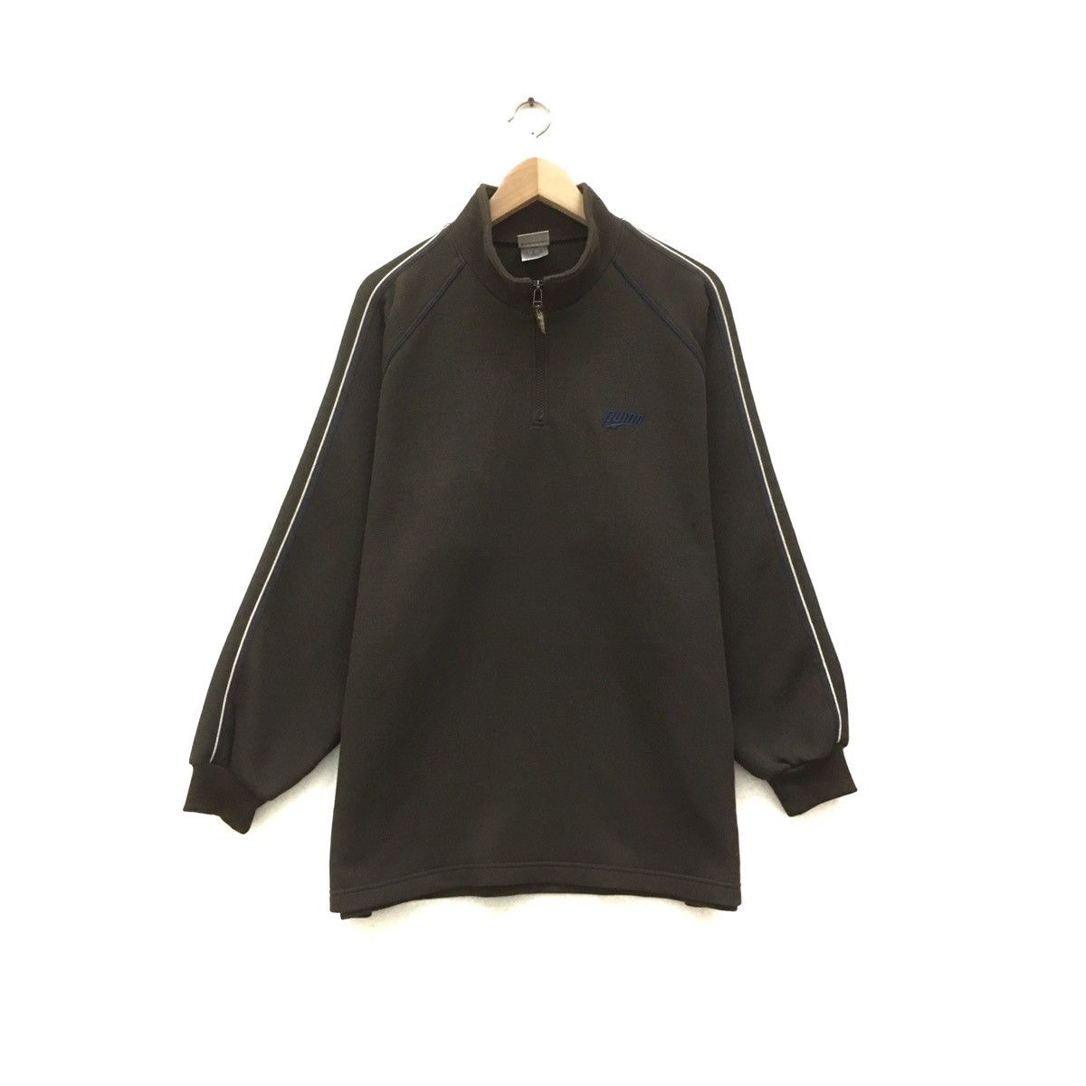Puma × Vintage Vintage Puma Half zip Sweatshirt Size US L / EU 52-54 / 3 - 2 Thumbnail