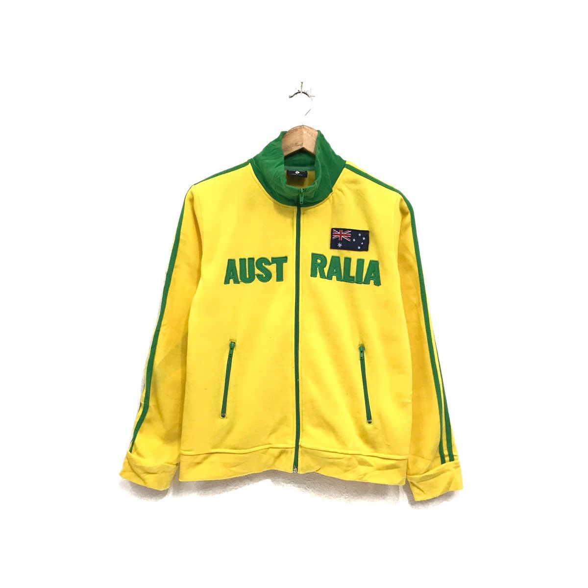 Australia Sweaters Zipper Up Spellout Australia