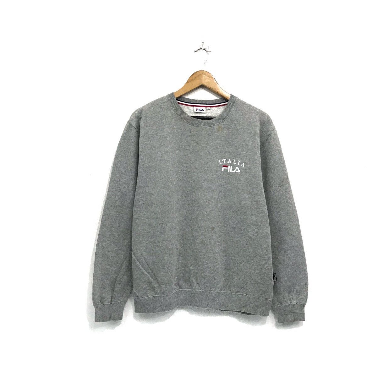 Fila × Vintage FILA Sweatshirt Crew Neck Embroidery Spellout FILA Italia Size US M / EU 48-50 / 2 - 2 Thumbnail