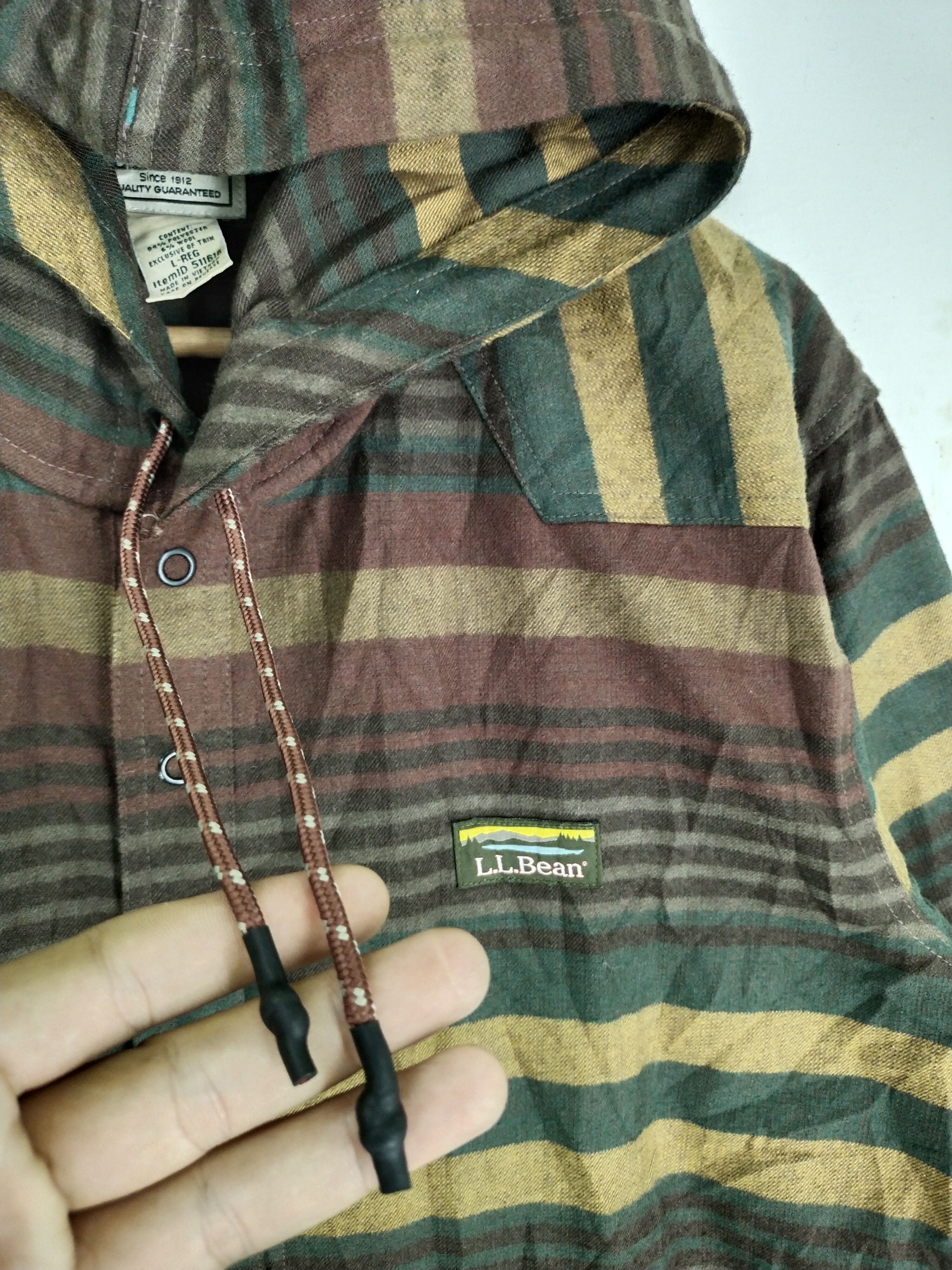 L.L. Bean × Vintage VTG 90s PULLOVERS ACTIVEWEAR HOODIE JACKET Size US L / EU 52-54 / 3 - 8 Thumbnail
