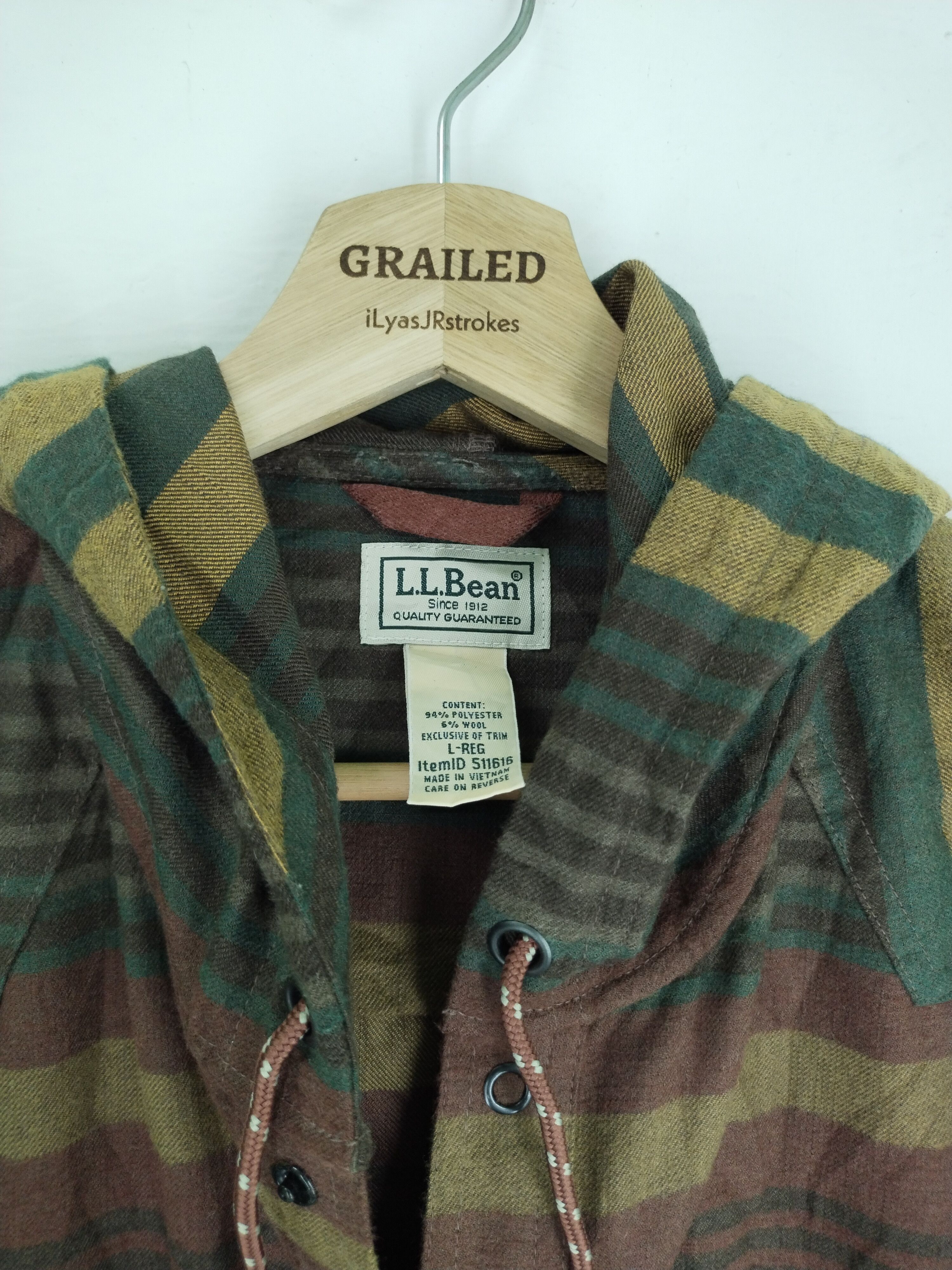 L.L. Bean × Vintage VTG 90s PULLOVERS ACTIVEWEAR HOODIE JACKET Size US L / EU 52-54 / 3 - 19 Thumbnail