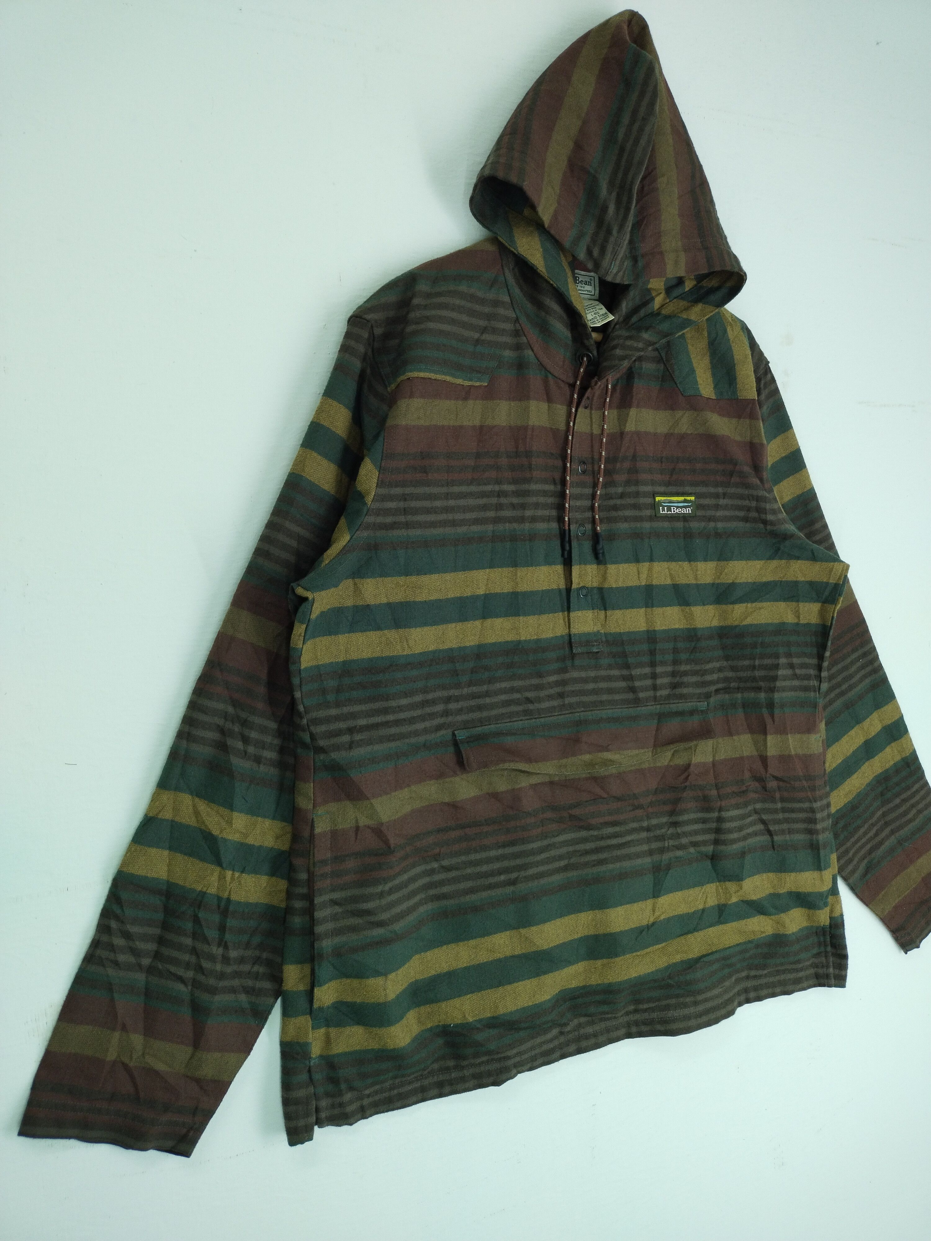 L.L. Bean × Vintage VTG 90s PULLOVERS ACTIVEWEAR HOODIE JACKET Size US L / EU 52-54 / 3 - 2 Thumbnail