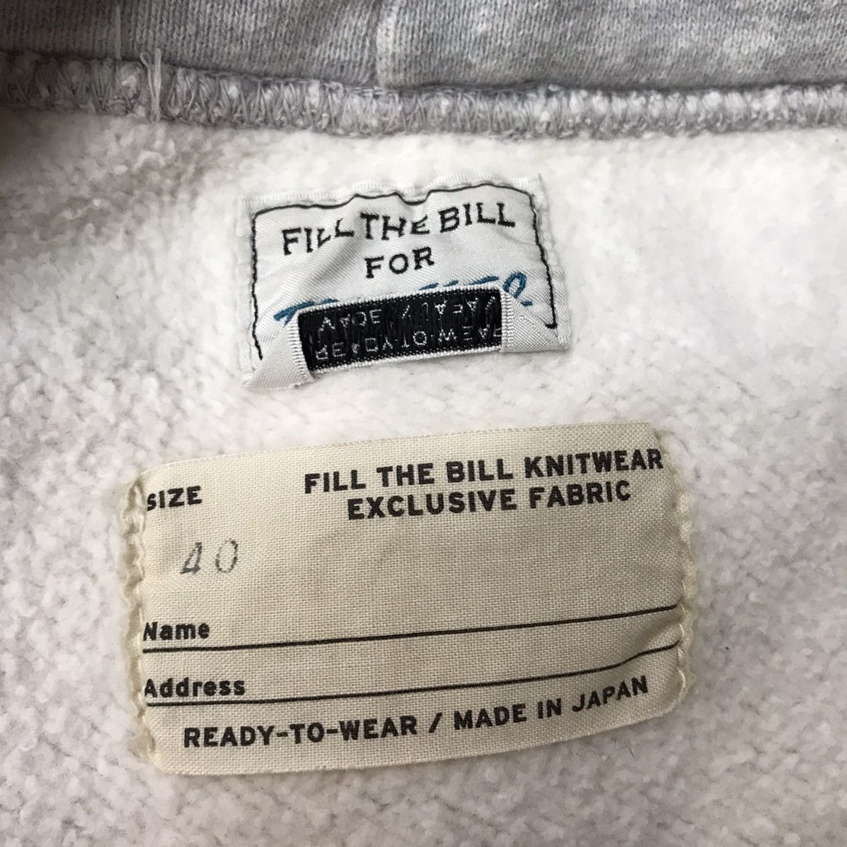 Japanese Brand × Sports Specialties × Vintage Vintage Fill The Bill Knitwear Biglogo Spellout FTB 19 Size US M / EU 48-50 / 2 - 10 Thumbnail