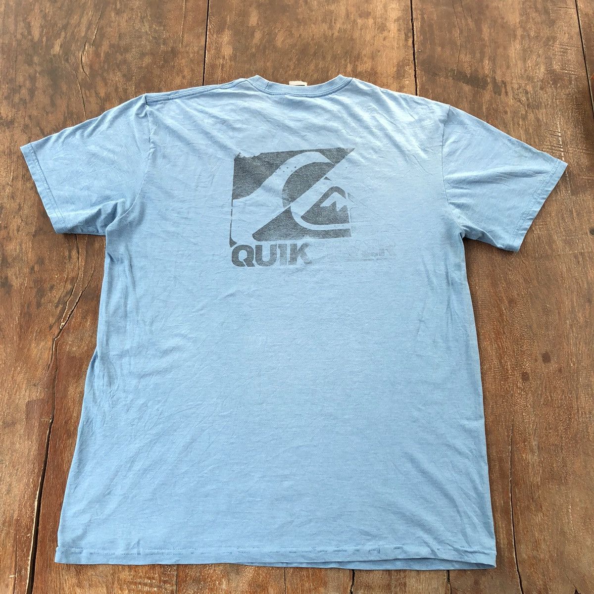 Quiksilver Vintage Thrashed Faded Quiksilver Surfing T Shirt Size US XL / EU 56 / 4 - 2 Thumbnail