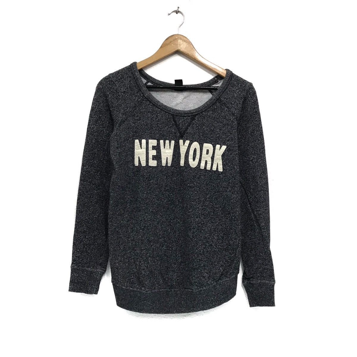 Japanese Brand Vintage New York Sweatshirt Biglogo Spellout New York Size US S / EU 44-46 / 1 - 1 Thumbnail