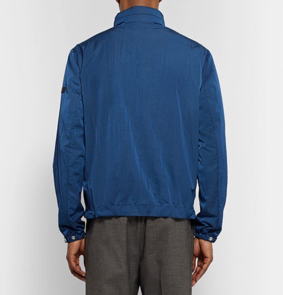 Sandro new SANDRO Shell Hooded Jacket Blue packable hood leather Size US XS / EU 42 / 0 - 3 Thumbnail