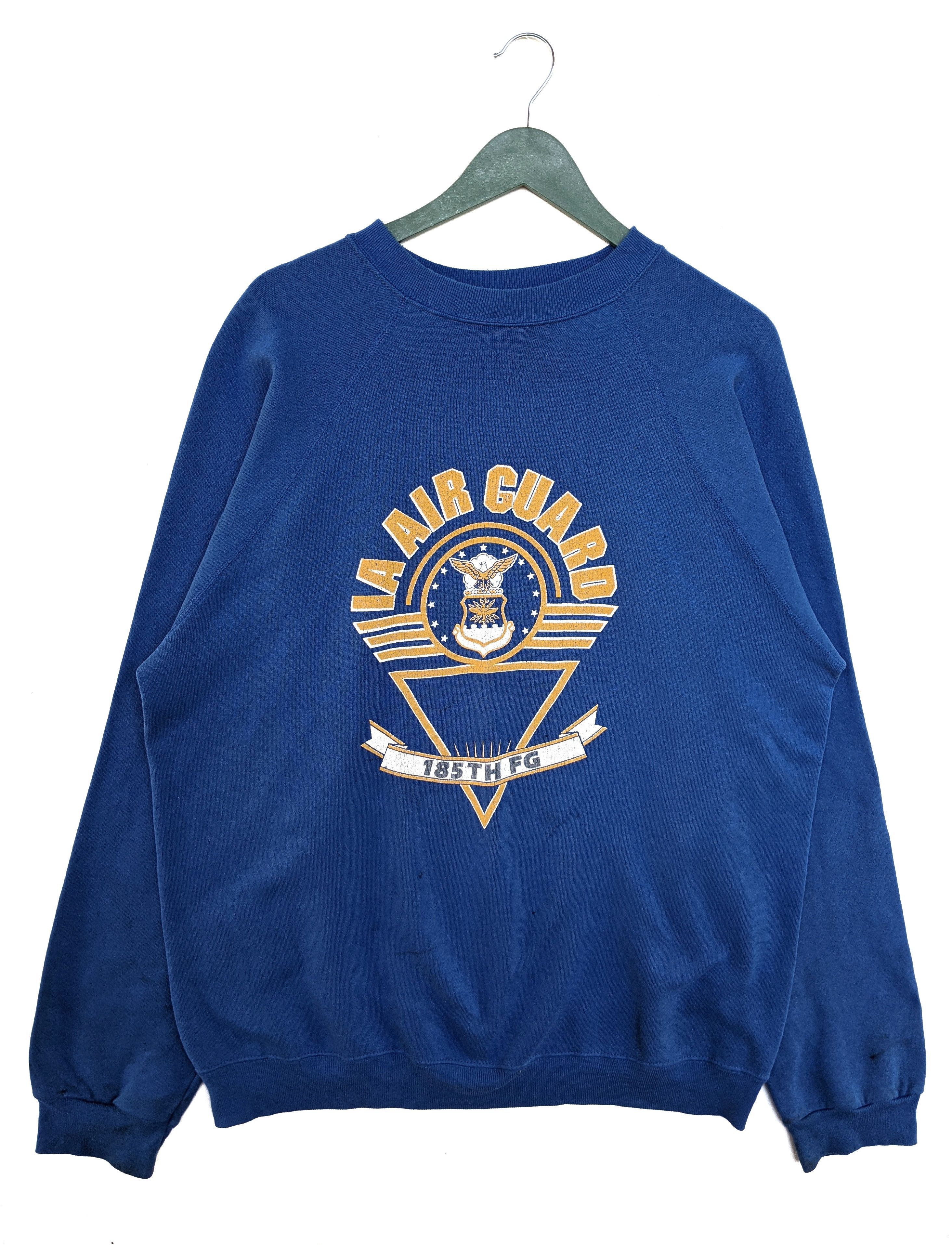 Vintage Vintage La Air Guard 185TH FG Sweatshirt Size US L / EU 52-54 / 3 - 1 Thumbnail