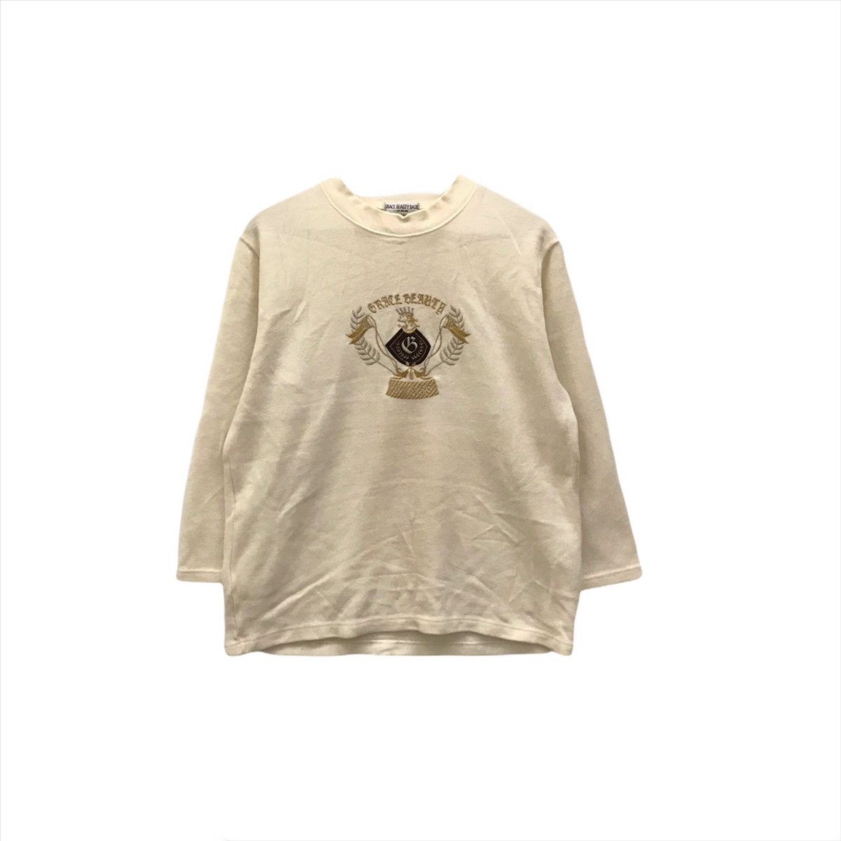 Japanese Brand × Other × Vintage Greace Beauty Basic Sweatshirt Crewneck Big Logo Size US M / EU 48-50 / 2 - 1 Thumbnail