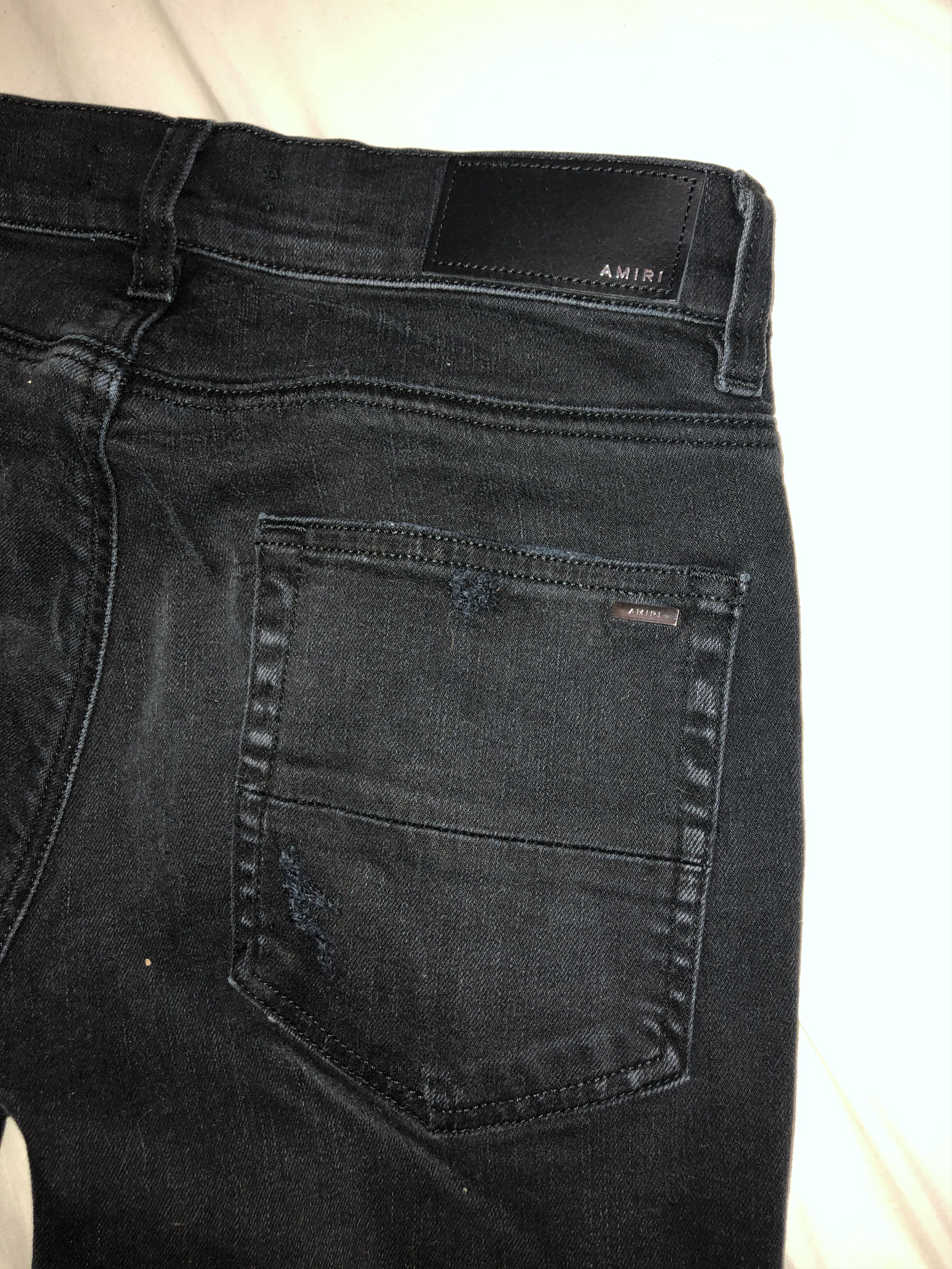 Amiri NEW AMIRI Shotgun Classic jeans Antique black W0M01524SD Size US 30 / EU 46 - 4 Thumbnail
