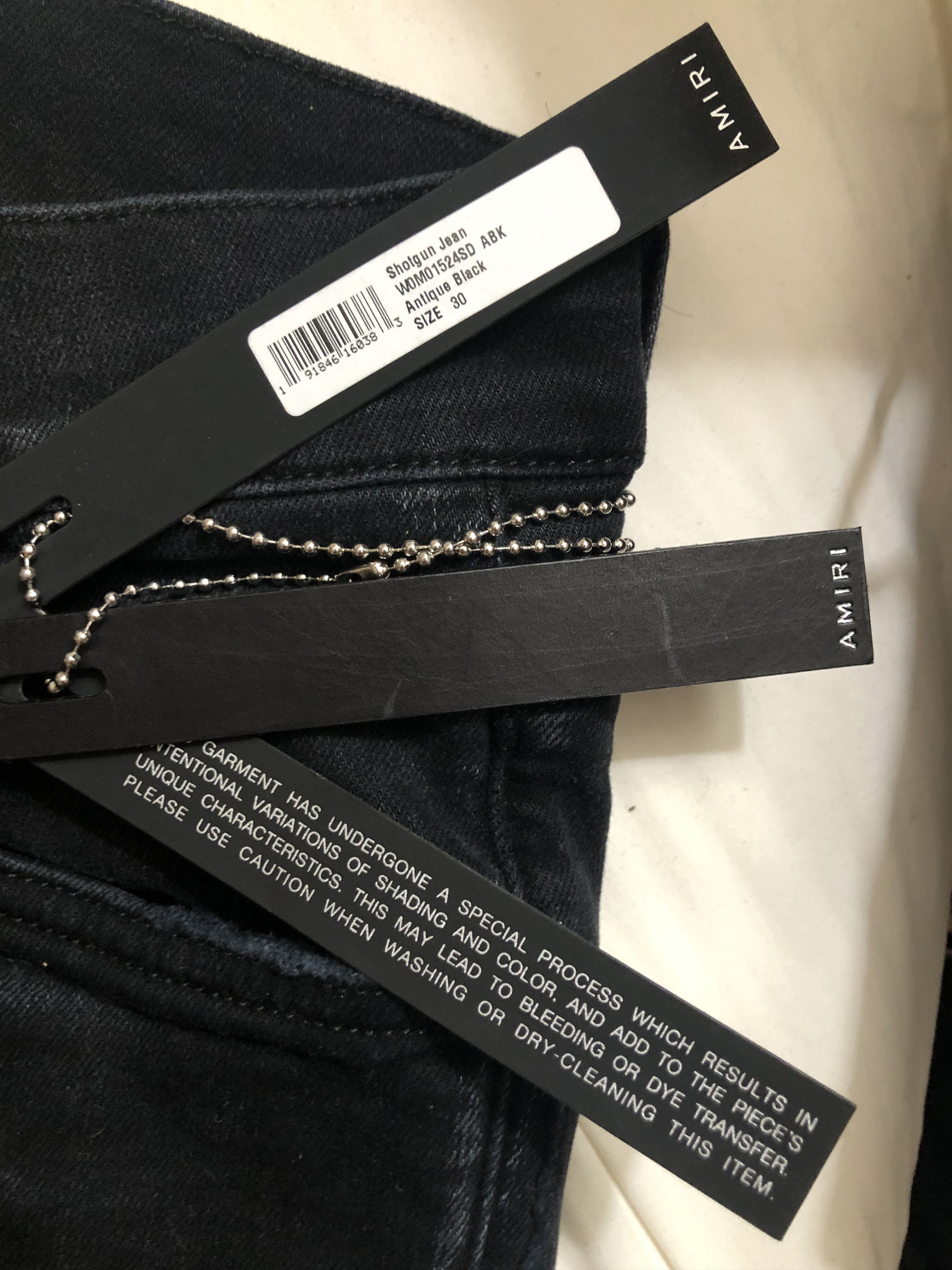 Amiri NEW AMIRI Shotgun Classic jeans Antique black W0M01524SD Size US 30 / EU 46 - 2 Thumbnail