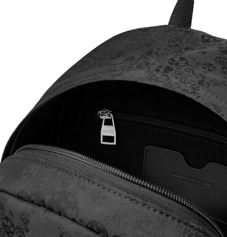Alexander McQueen $1320 ALEXANDER MCQUEEN SKULL JACQUARD BACKPACK black Size ONE SIZE - 7 Thumbnail